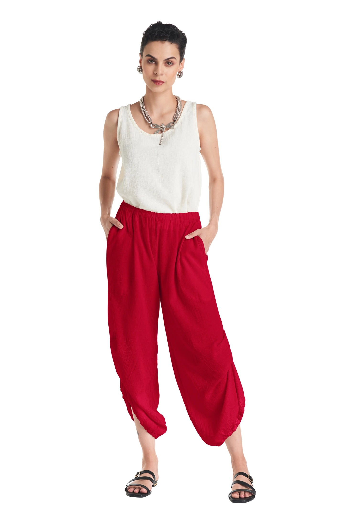 Dash Cotton Gauze Pants-Oh My Gauze