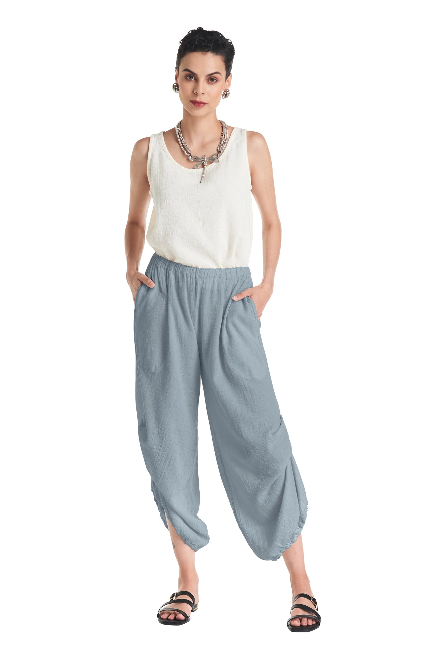 Dash Cotton Gauze Pants-Oh My Gauze