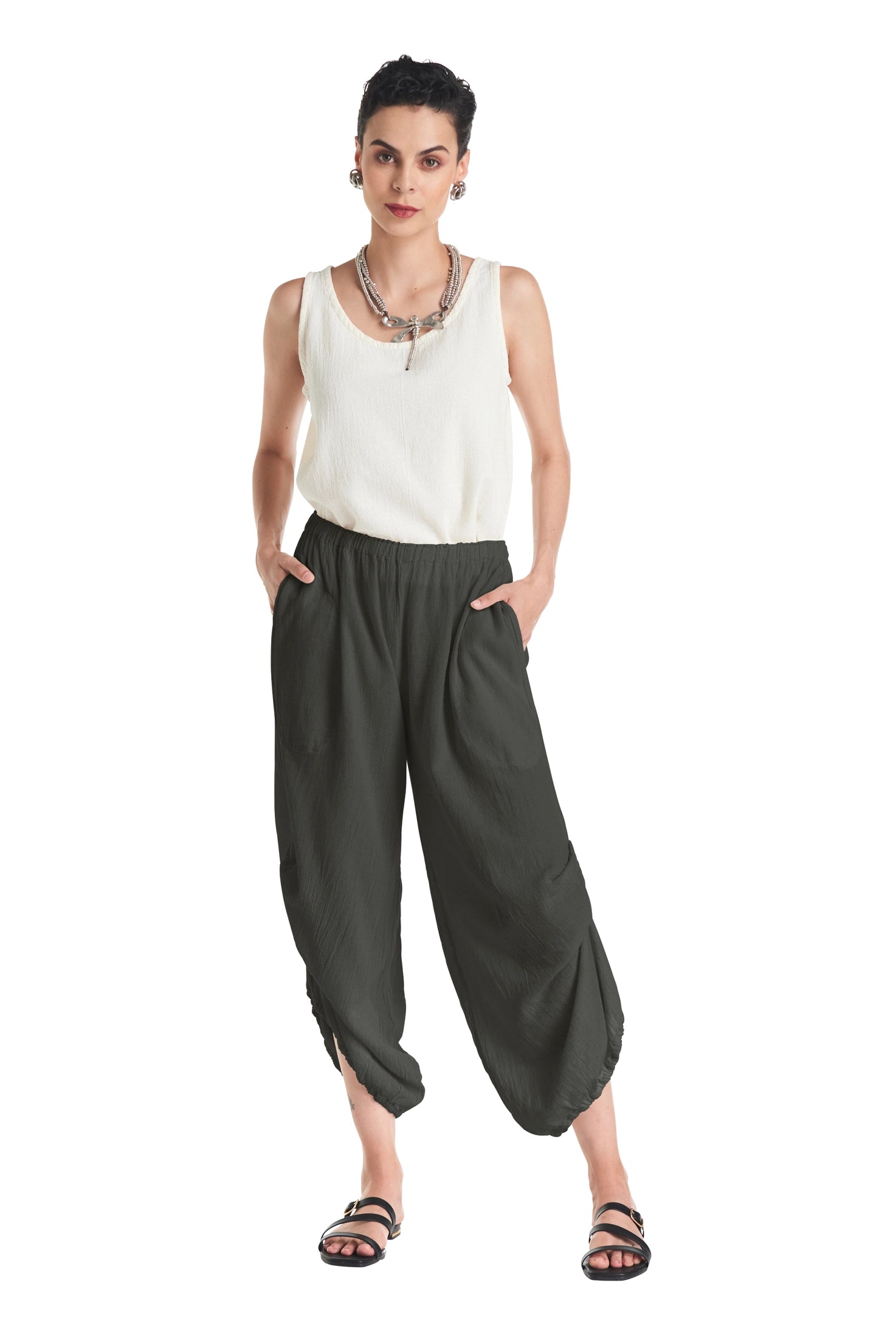 Dash Cotton Gauze Pants-Oh My Gauze