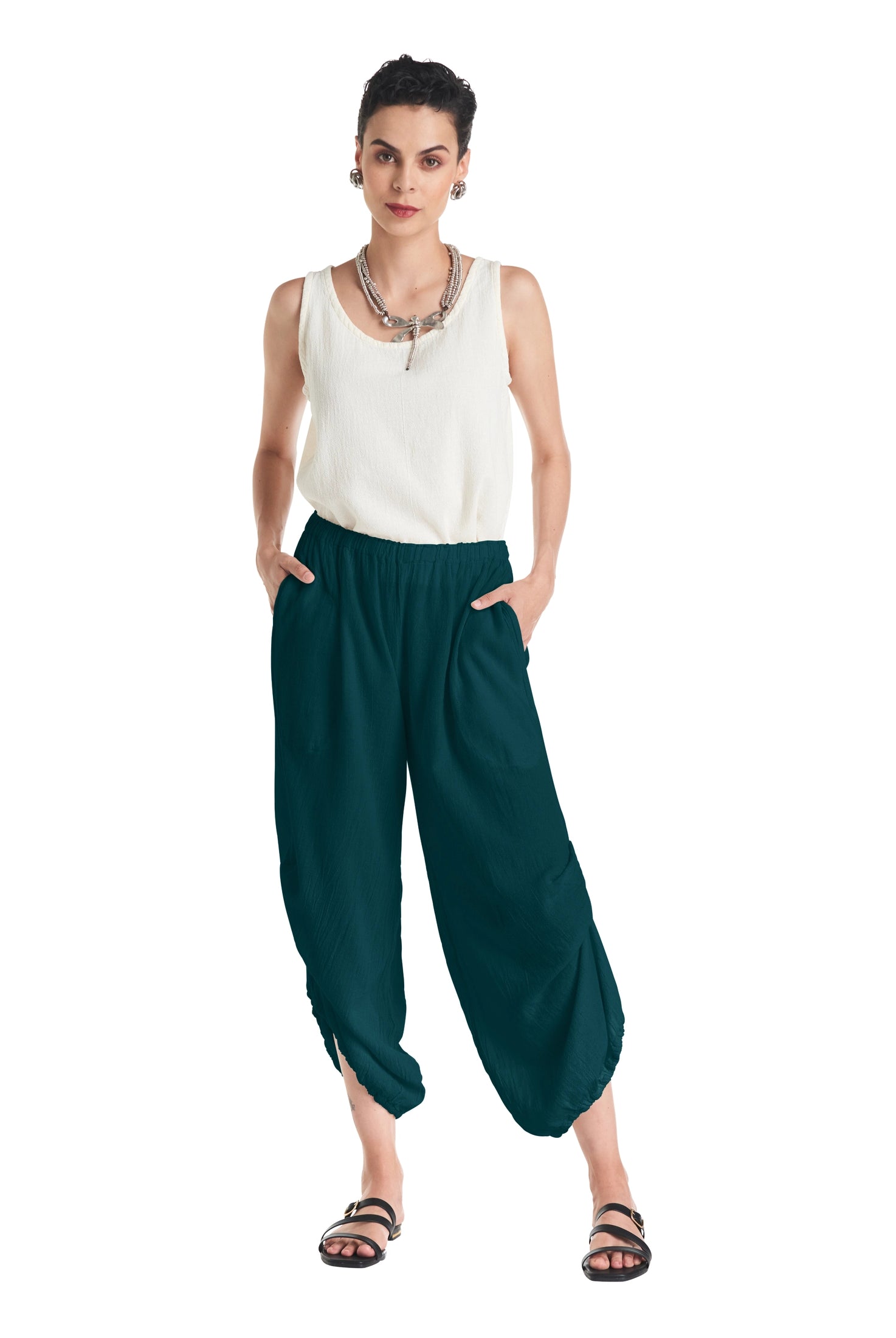 Dash Cotton Gauze Pants-Oh My Gauze