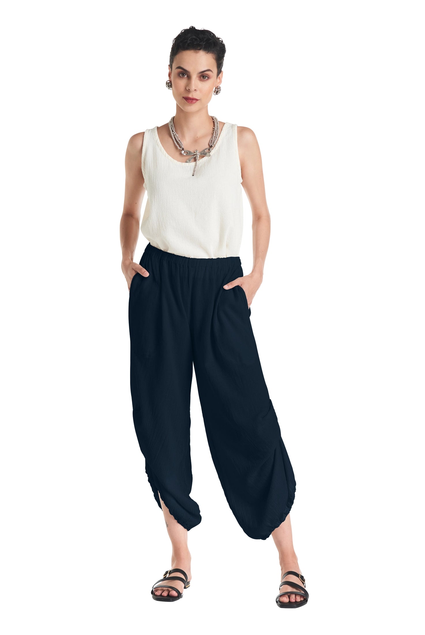 Dash Cotton Gauze Pants-Oh My Gauze