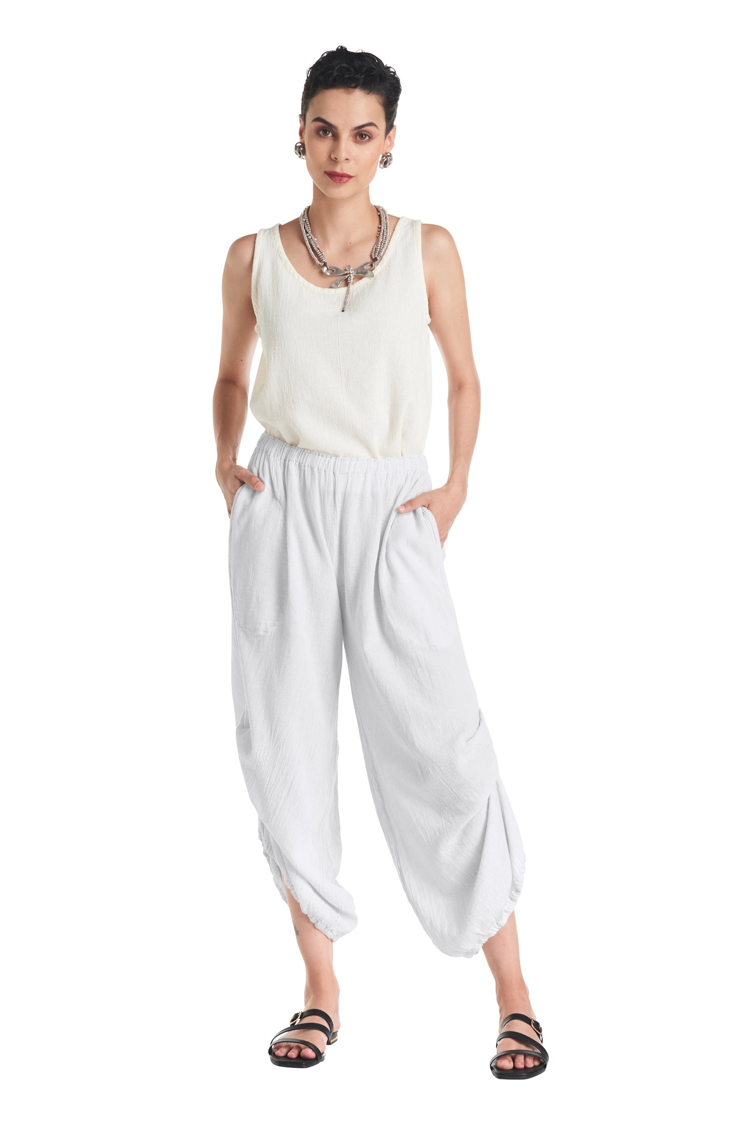 Dash Cotton Gauze Pants-Oh My Gauze