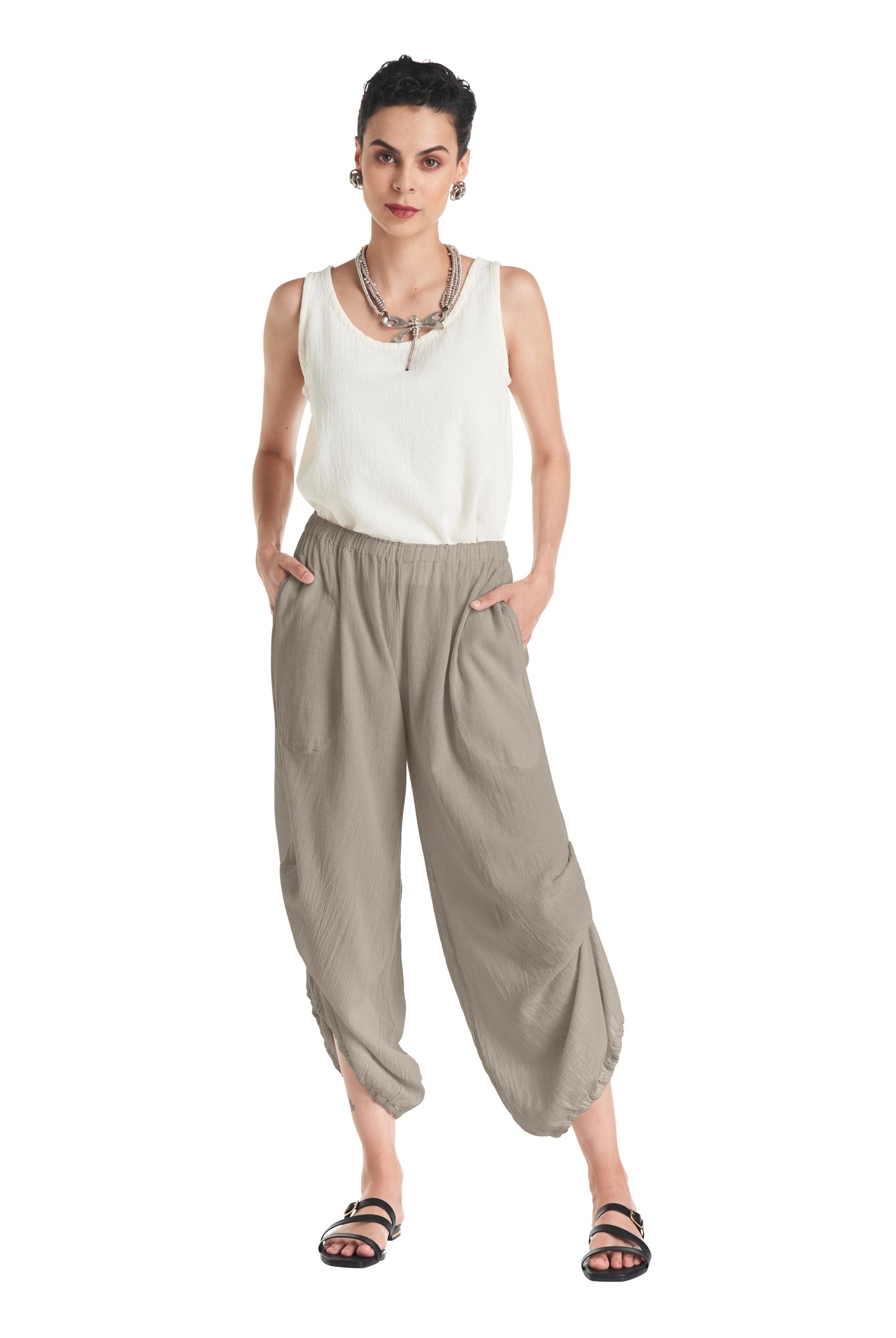 Dash Cotton Gauze Pants-Oh My Gauze