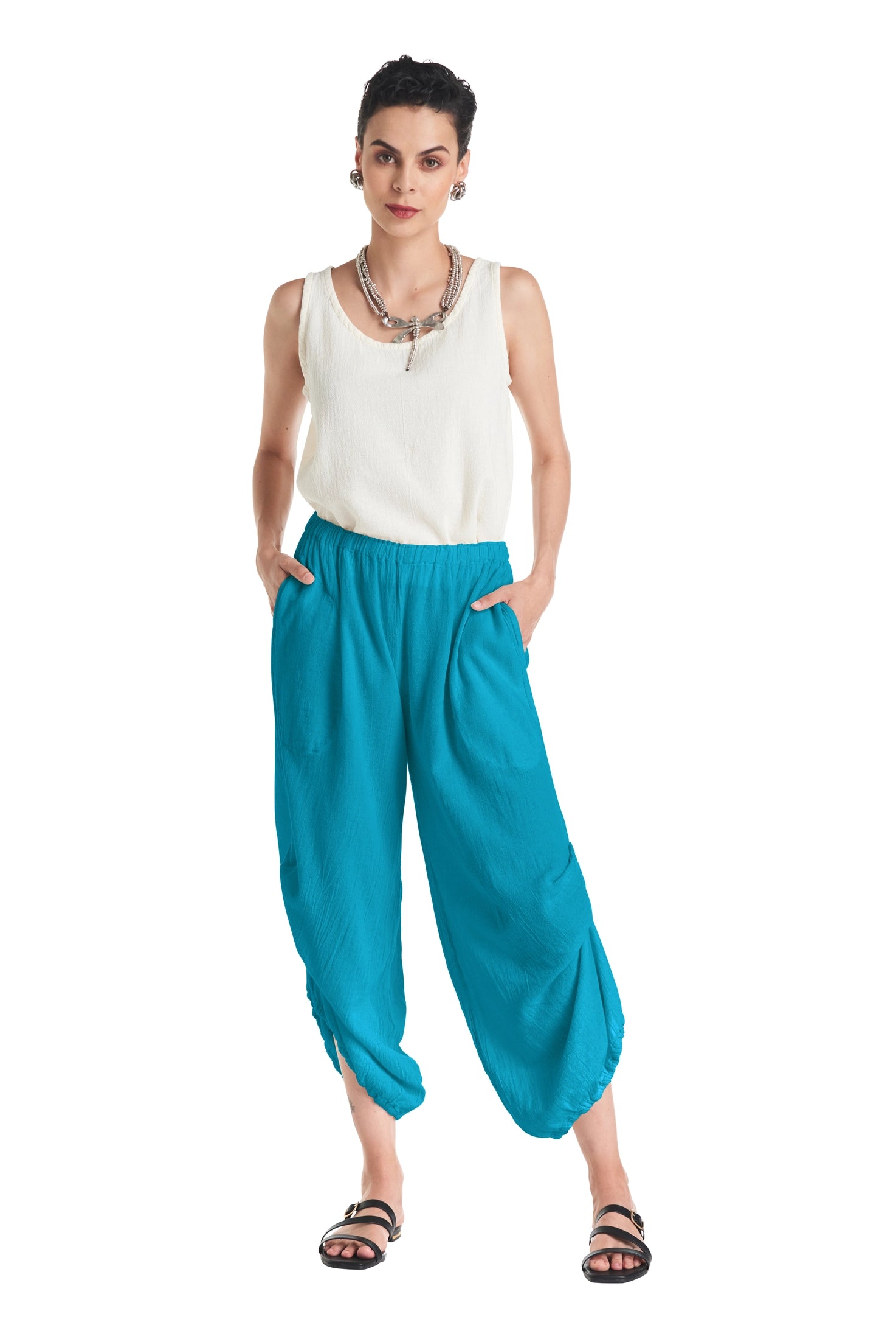 Dash Cotton Gauze Pants-Oh My Gauze