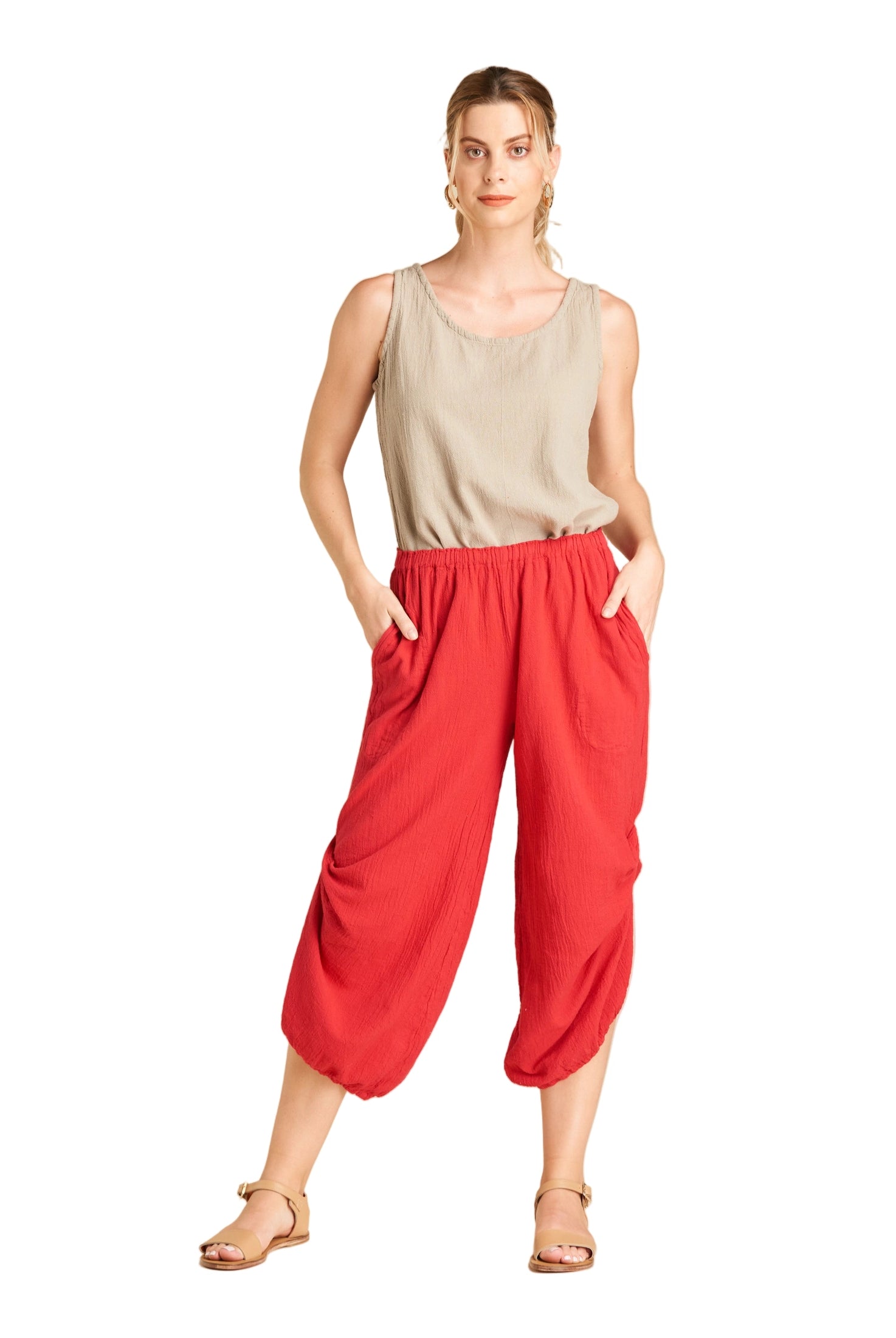 Dash Cotton Gauze Pants-Oh My Gauze