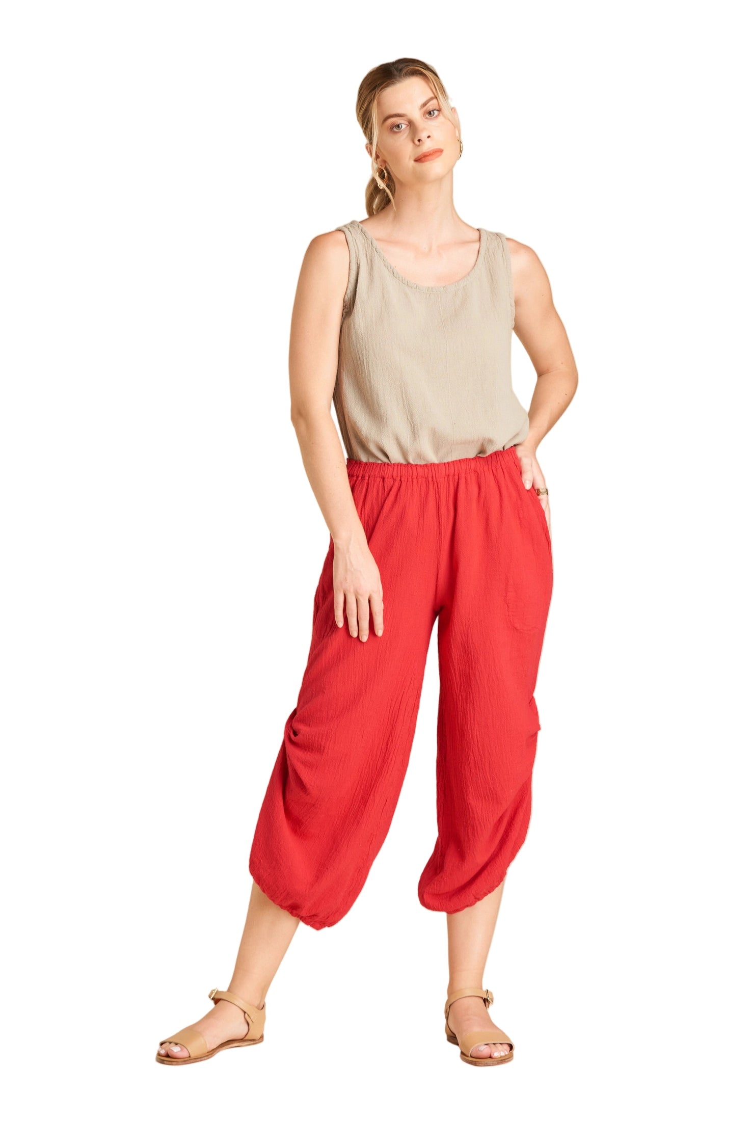 Dash Cotton Gauze Pants-Oh My Gauze