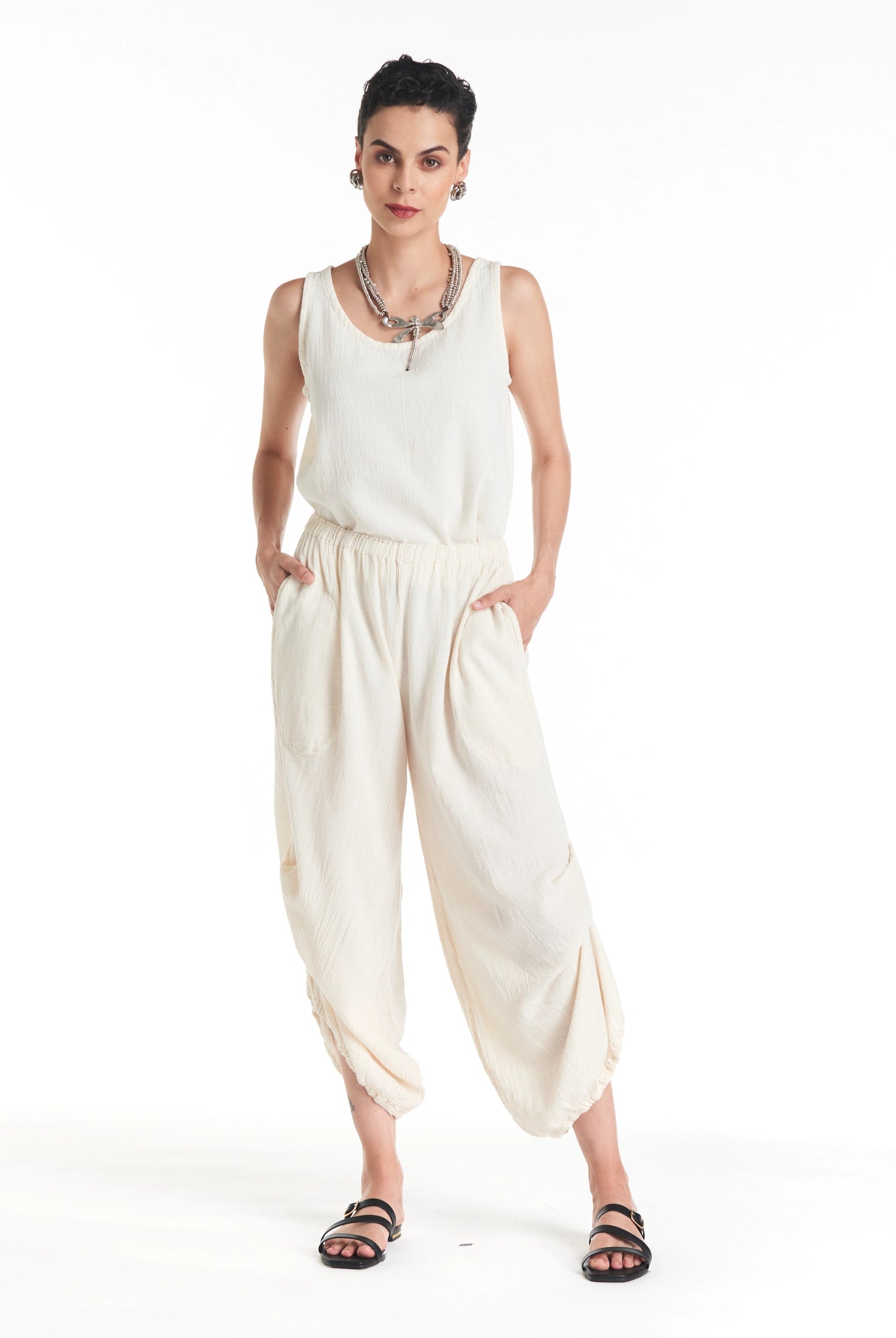 Dash Cotton Gauze Pants-Oh My Gauze