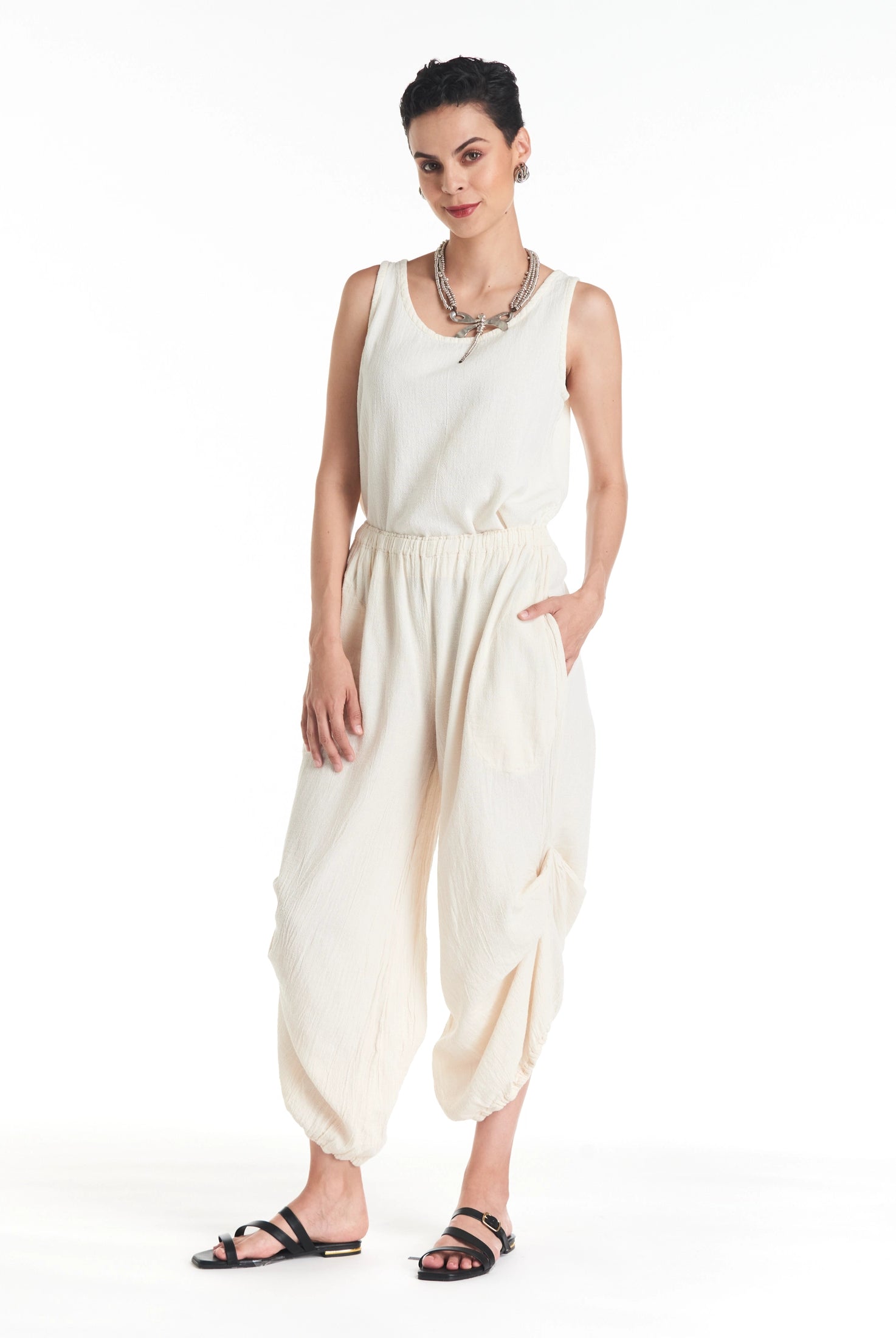 Dash Cotton Gauze Pants-Oh My Gauze