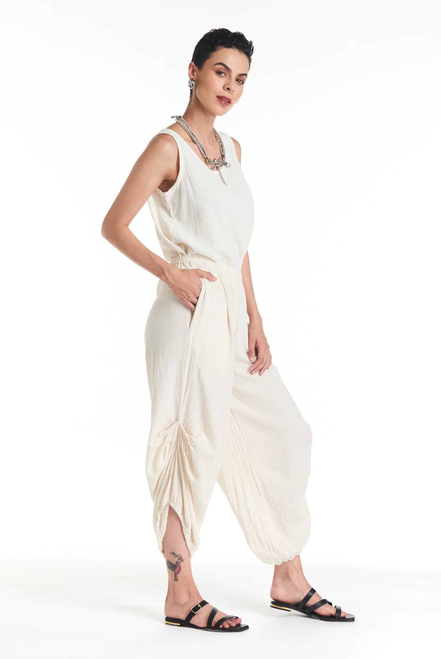 Dash Cotton Gauze Pants-Oh My Gauze