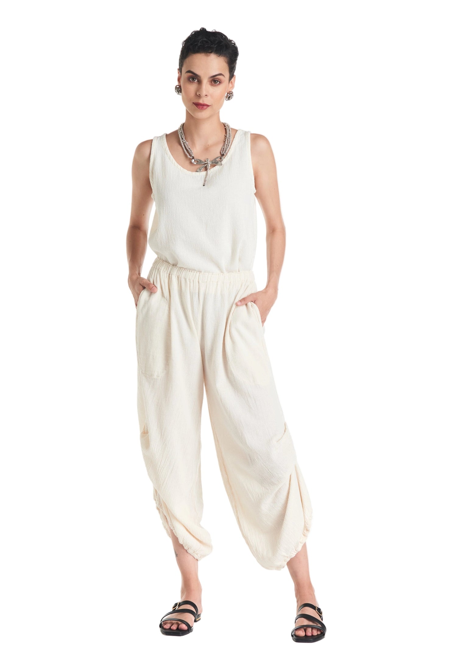 Dash Cotton Gauze Pants-Oh My Gauze