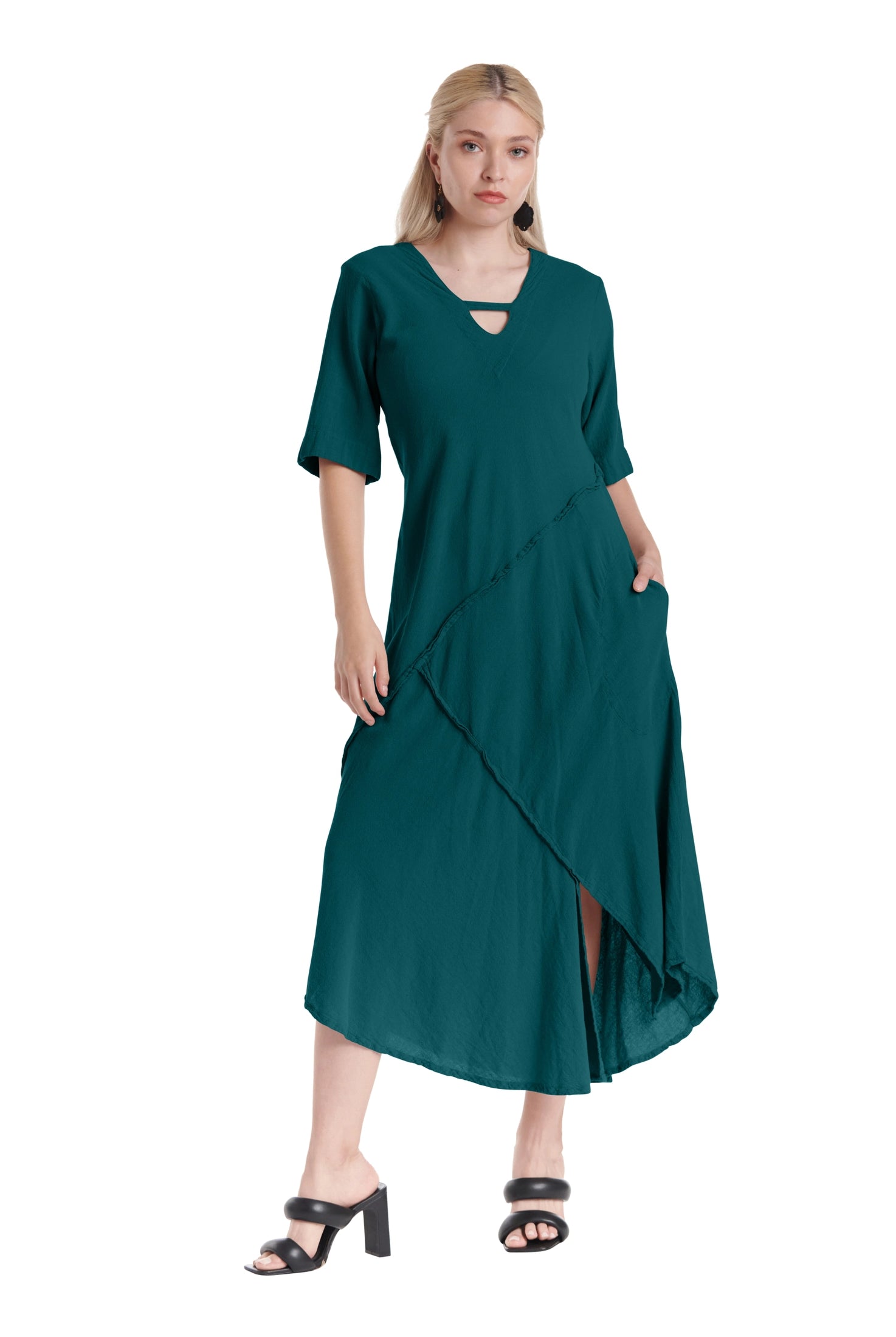 Dazzle Cotton Gauze Dress – New Arrival-Oh My Gauze
