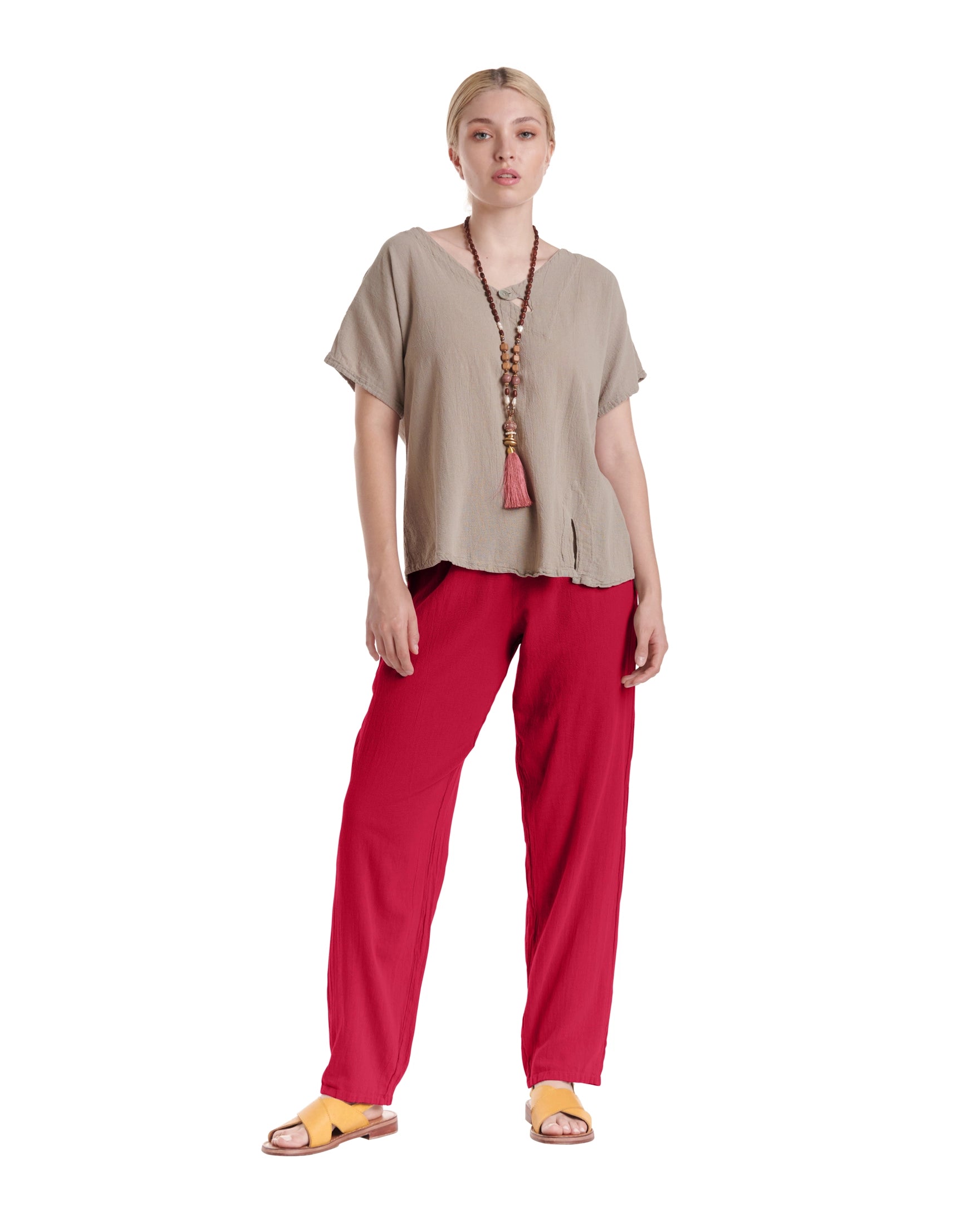 Dolphin Cotton Gauze Pants-Oh My Gauze