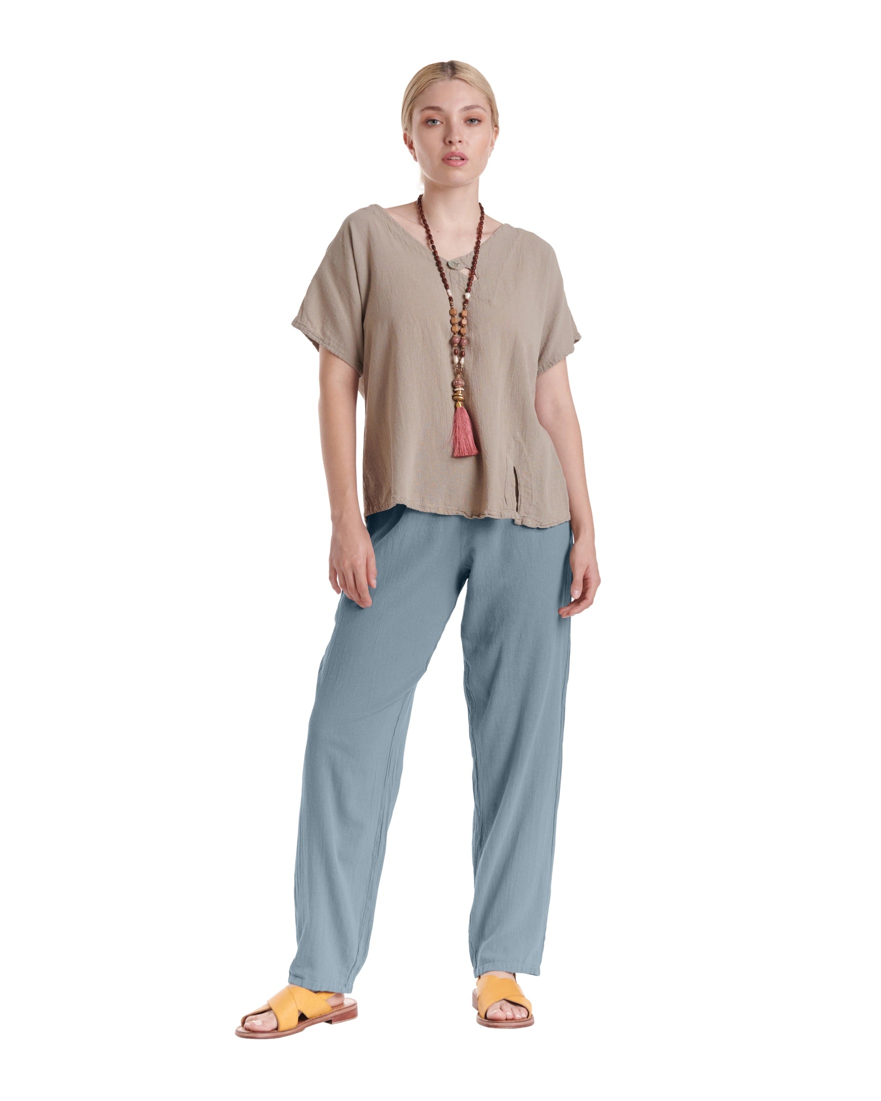 Dolphin Cotton Gauze Pants-Oh My Gauze