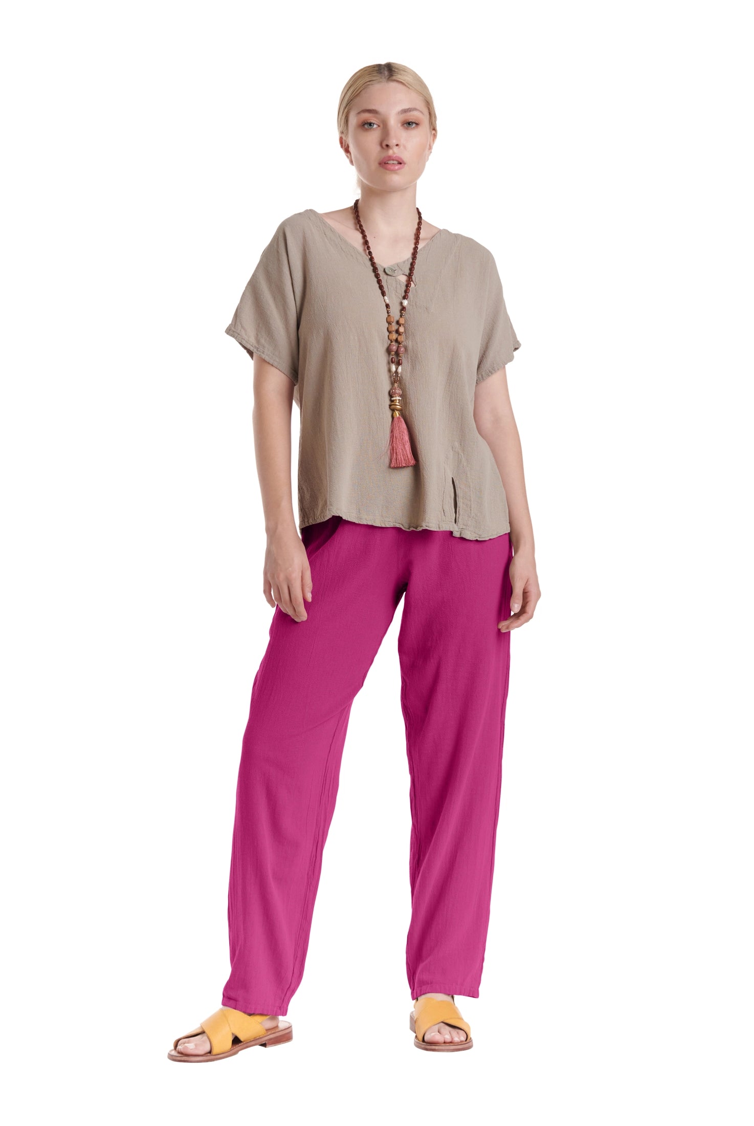 Dolphin Cotton Gauze Pants-Oh My Gauze