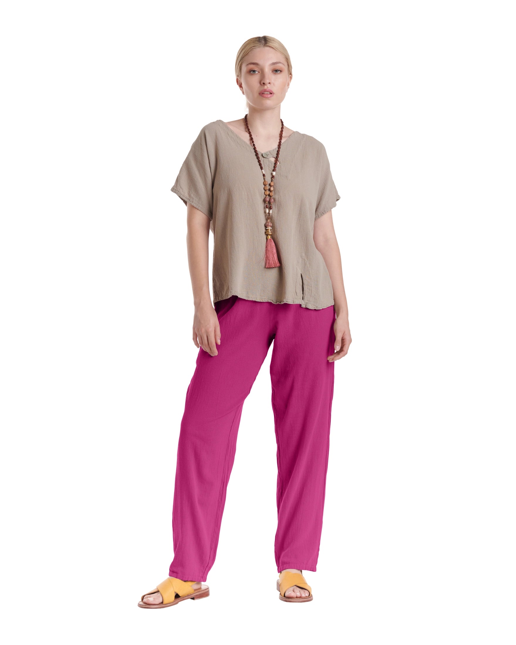Dolphin Cotton Gauze Pants-Oh My Gauze