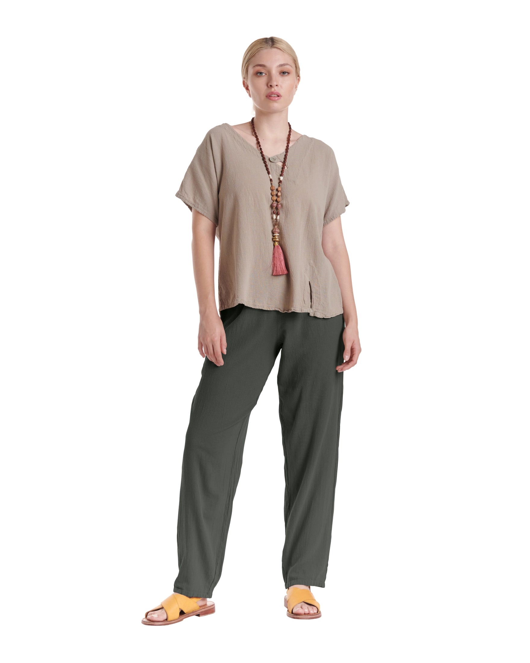 Dolphin Cotton Gauze Pants-Oh My Gauze