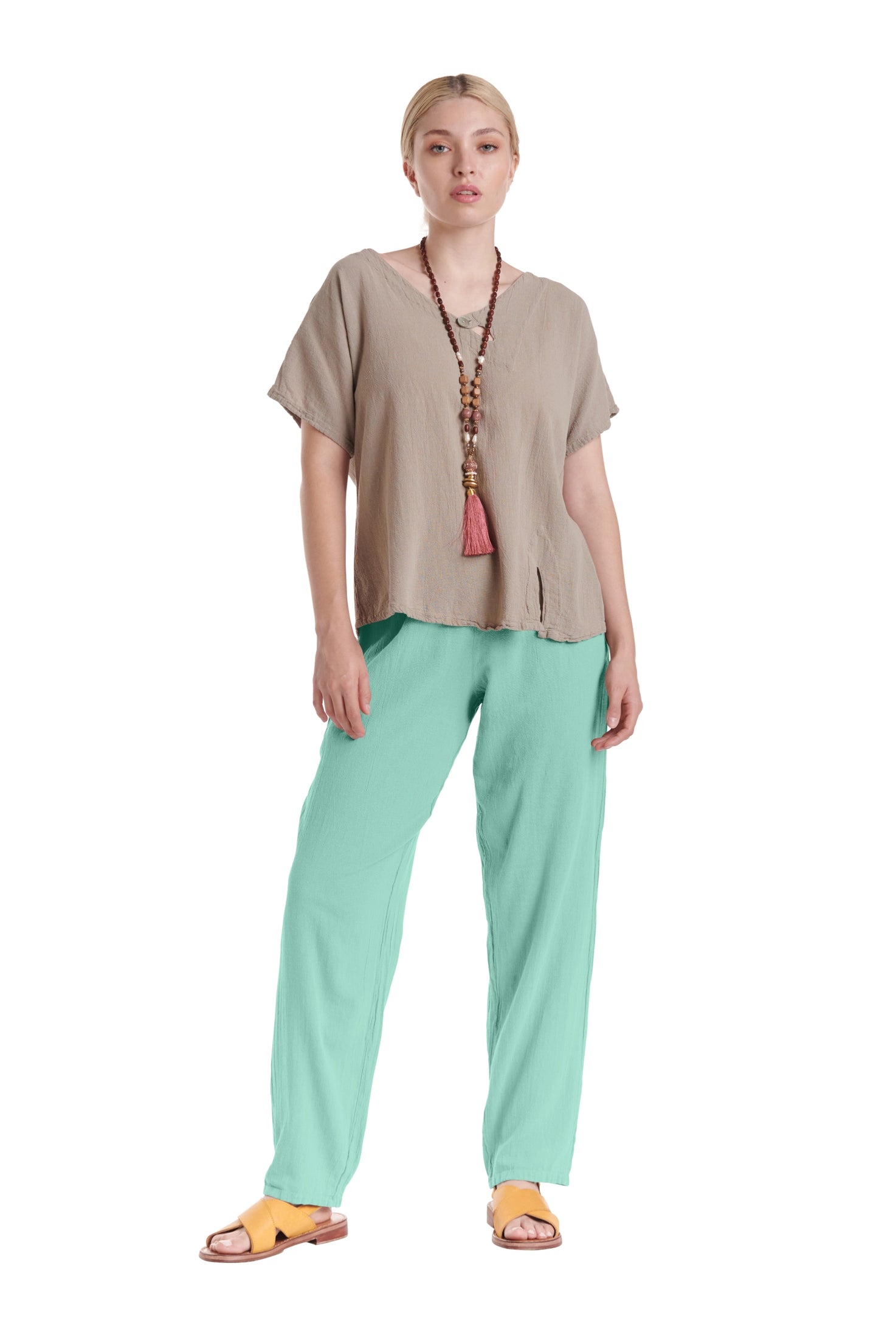 Dolphin Cotton Gauze Pants-Oh My Gauze