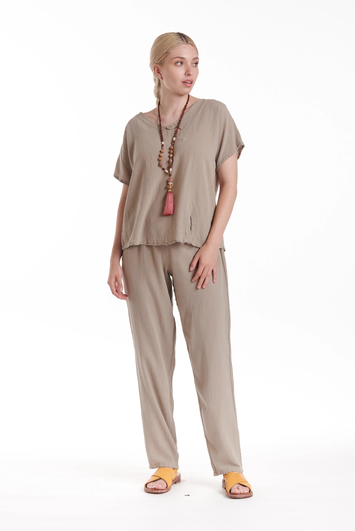 Dolphin Cotton Gauze Pants-Oh My Gauze