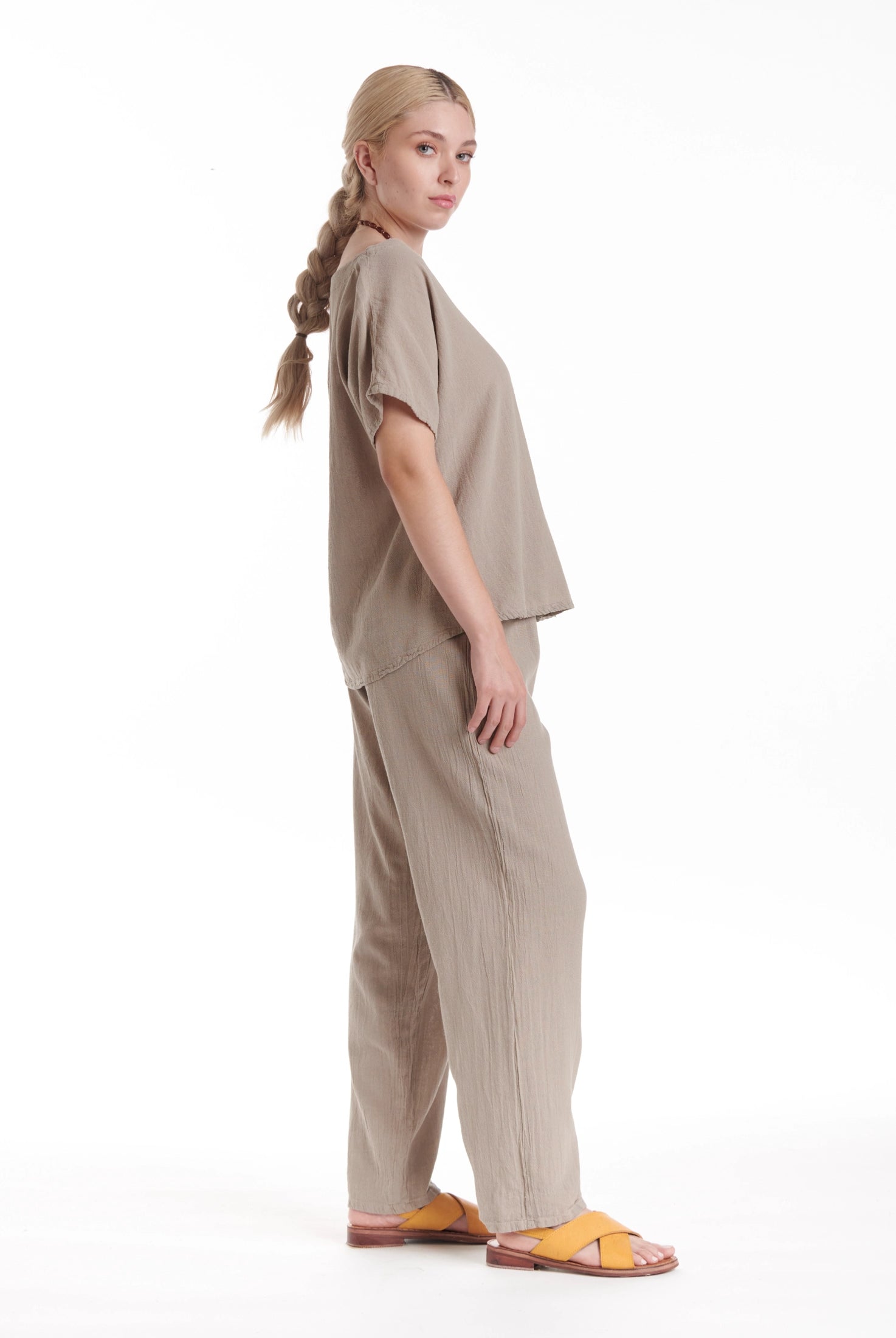 Dolphin Cotton Gauze Pants-Oh My Gauze
