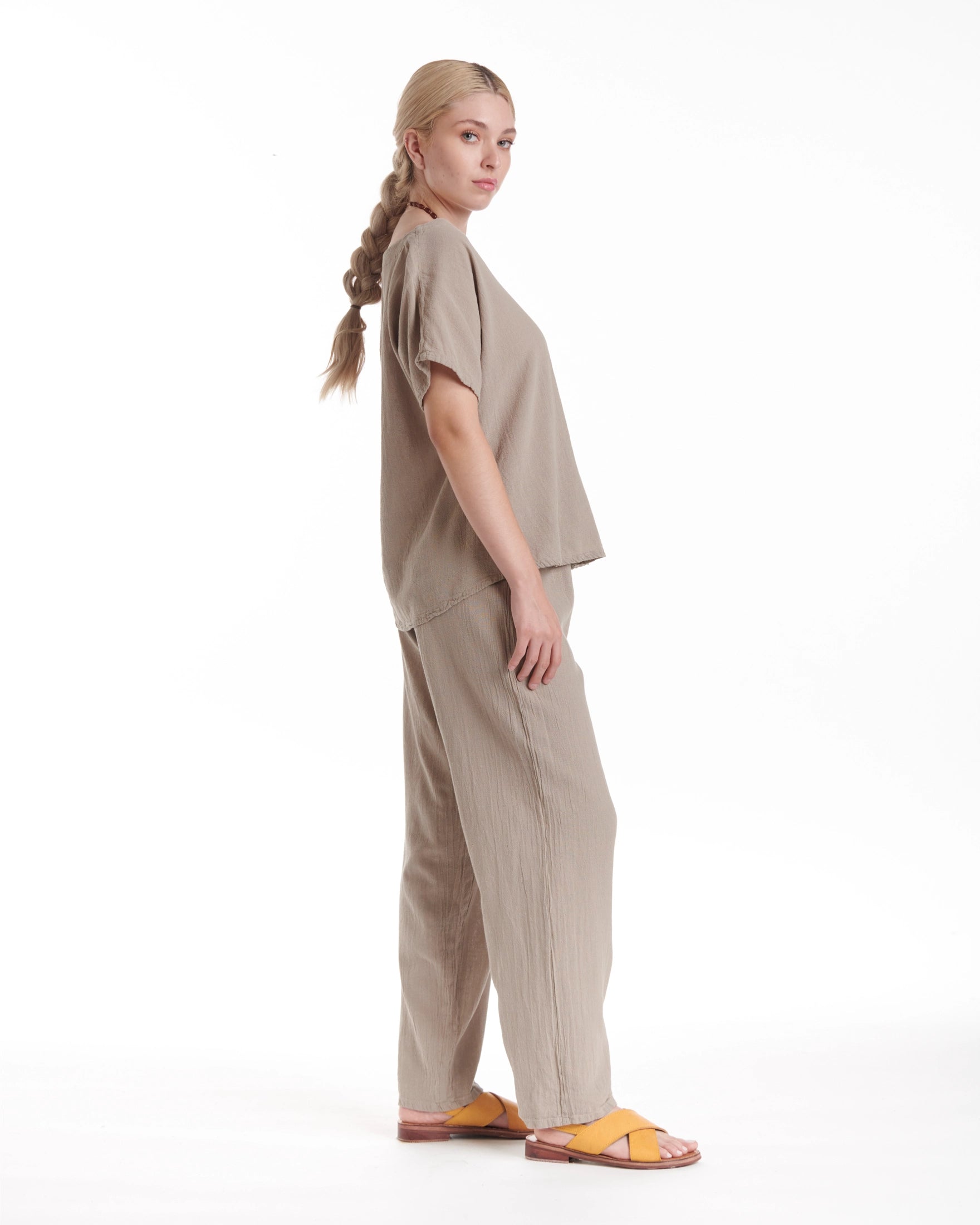 Dolphin Cotton Gauze Pants-Oh My Gauze