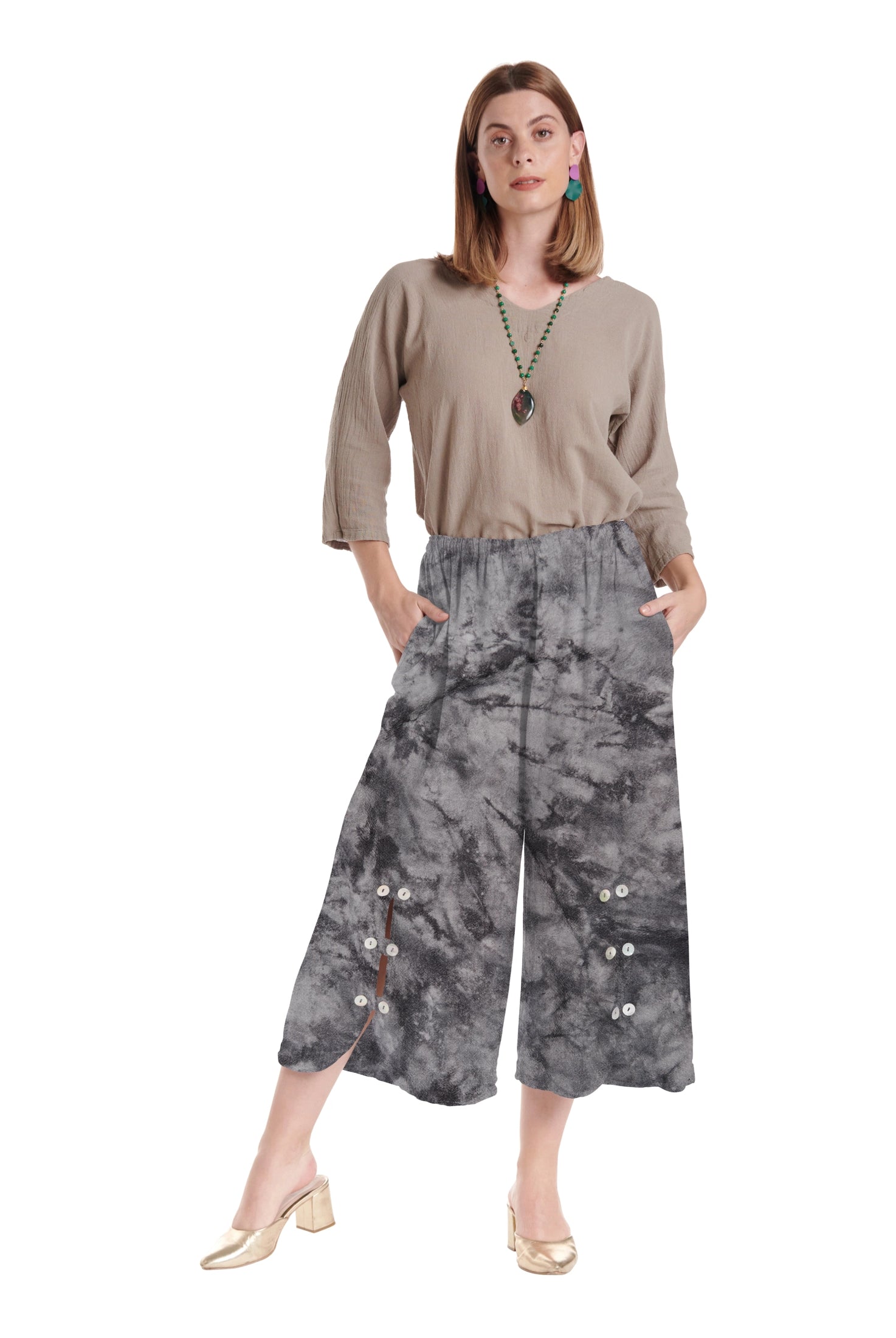 Dotty Cotton Gauze Pants – New Arrival-Oh My Gauze