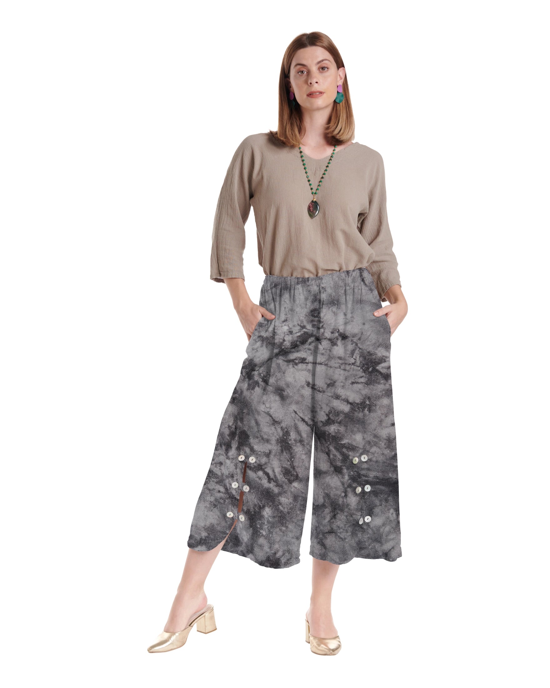 Dotty Cotton Gauze Pants – New Arrival-Oh My Gauze