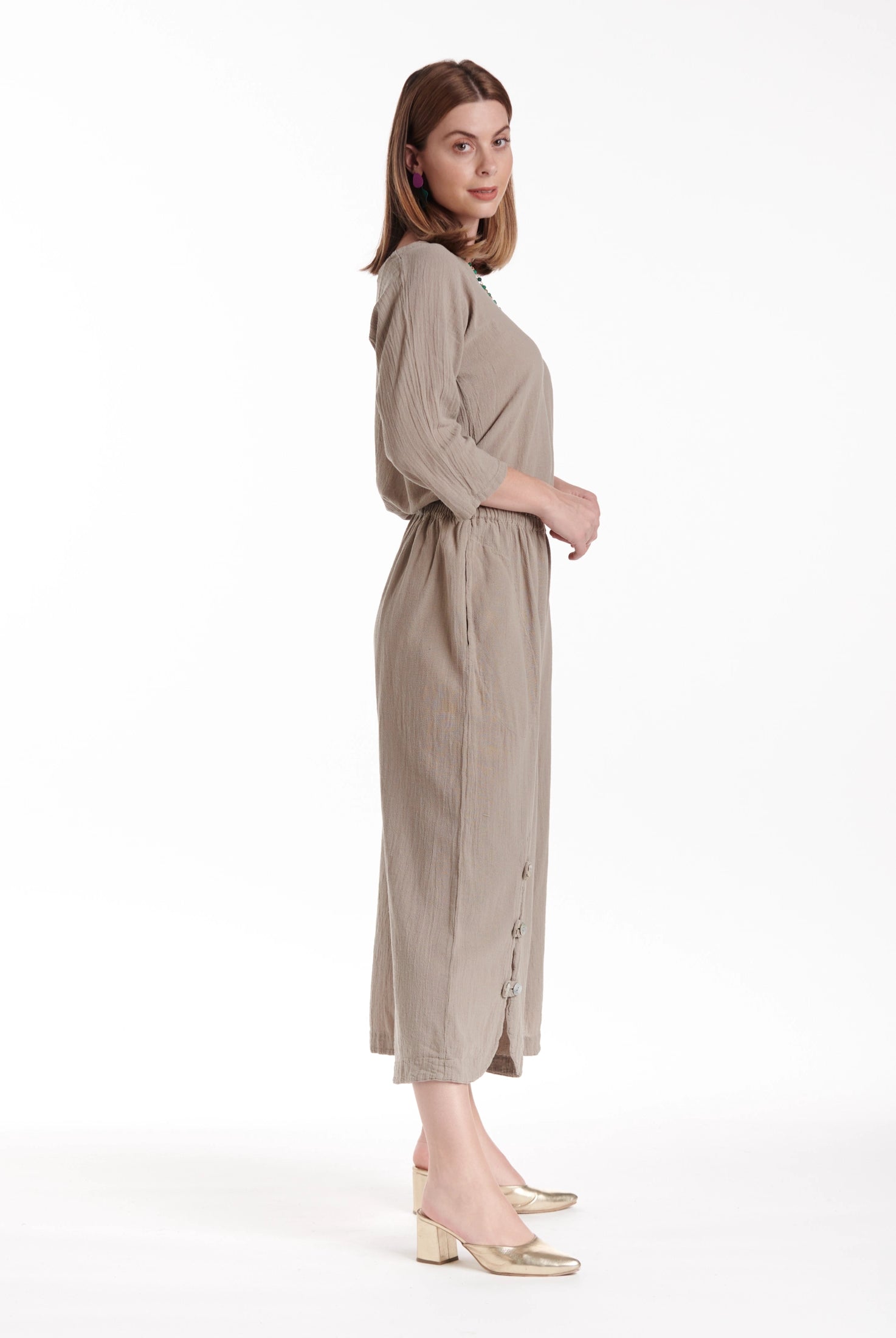 Dotty Cotton Gauze Pants – New Arrival-Oh My Gauze