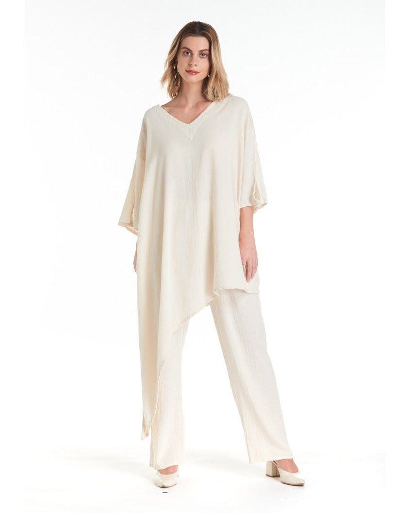 Drama Cotton Gauze Blouse-Oh My Gauze