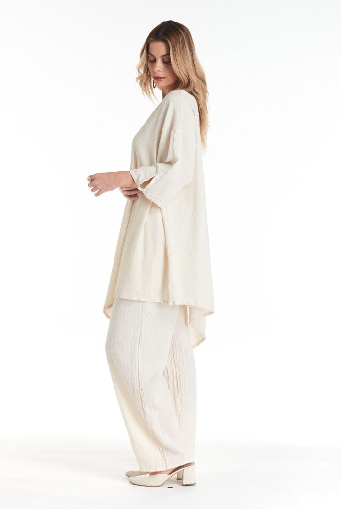Drama Cotton Gauze Blouse-Oh My Gauze