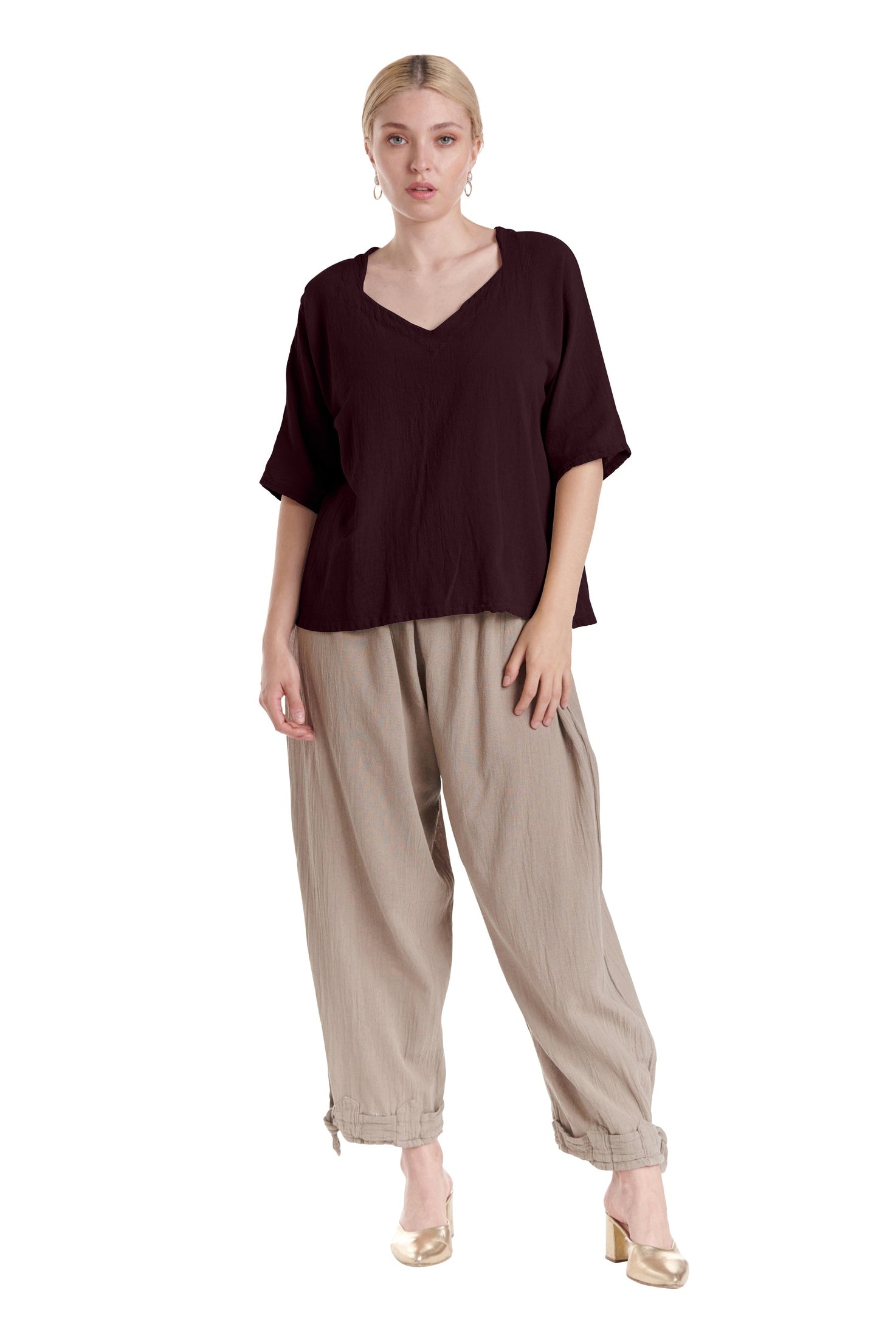 Erin Cotton Gauze Blouse-Oh My Gauze