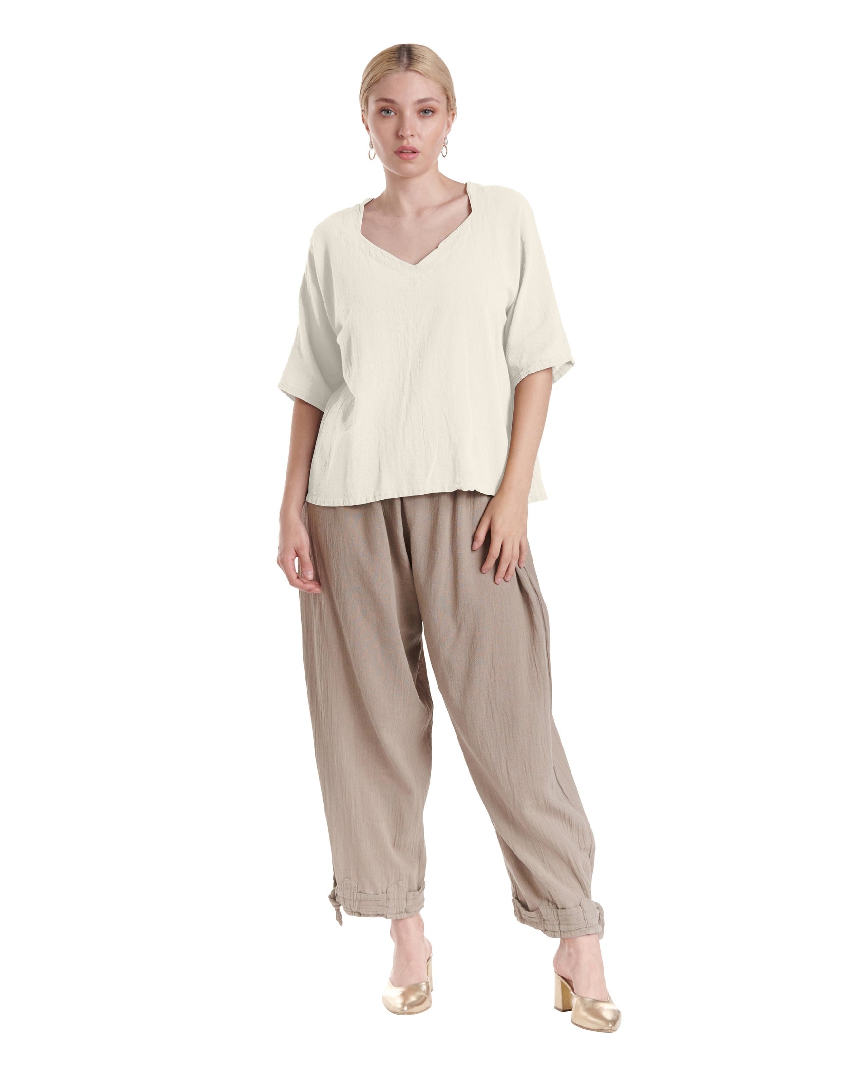 Erin Cotton Gauze Blouse-Oh My Gauze