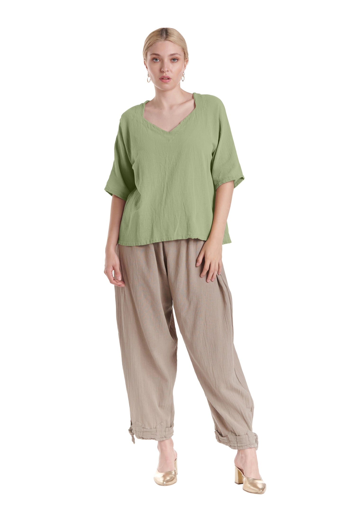 Erin Cotton Gauze Blouse-Oh My Gauze