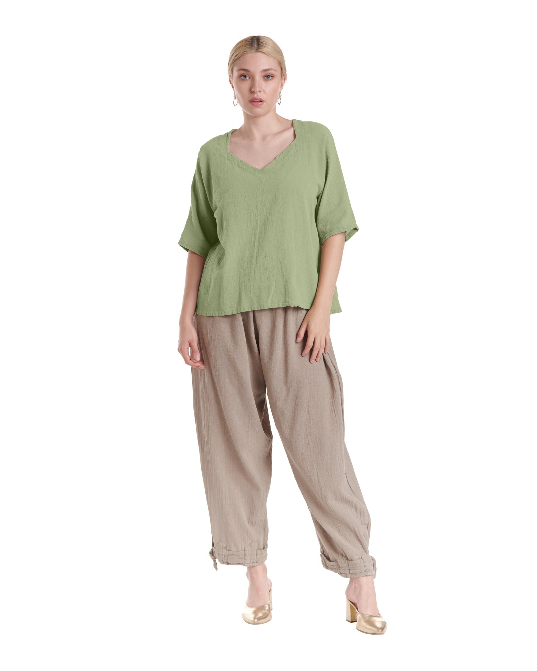 Erin Cotton Gauze Blouse-Oh My Gauze