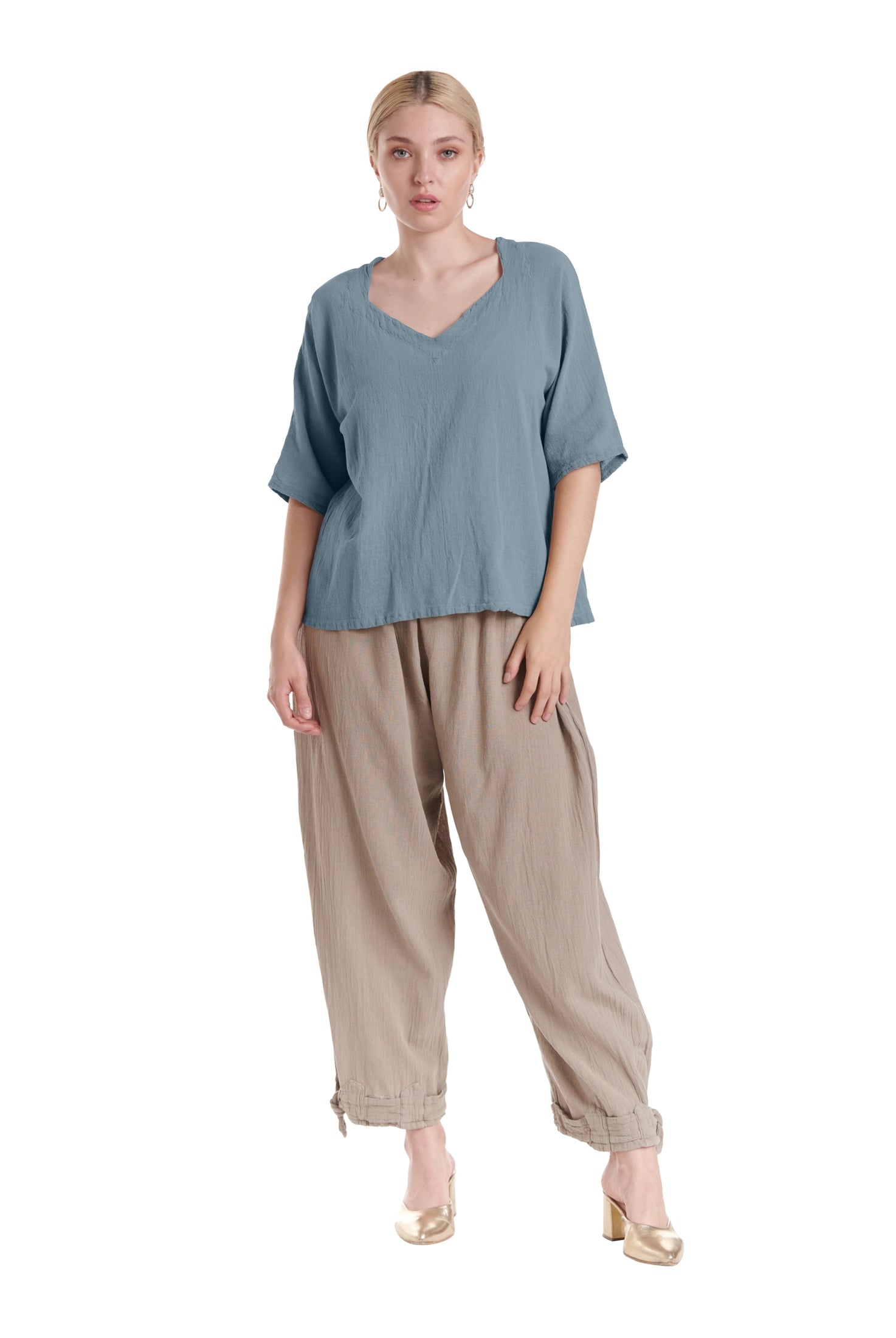 Erin Cotton Gauze Blouse-Oh My Gauze