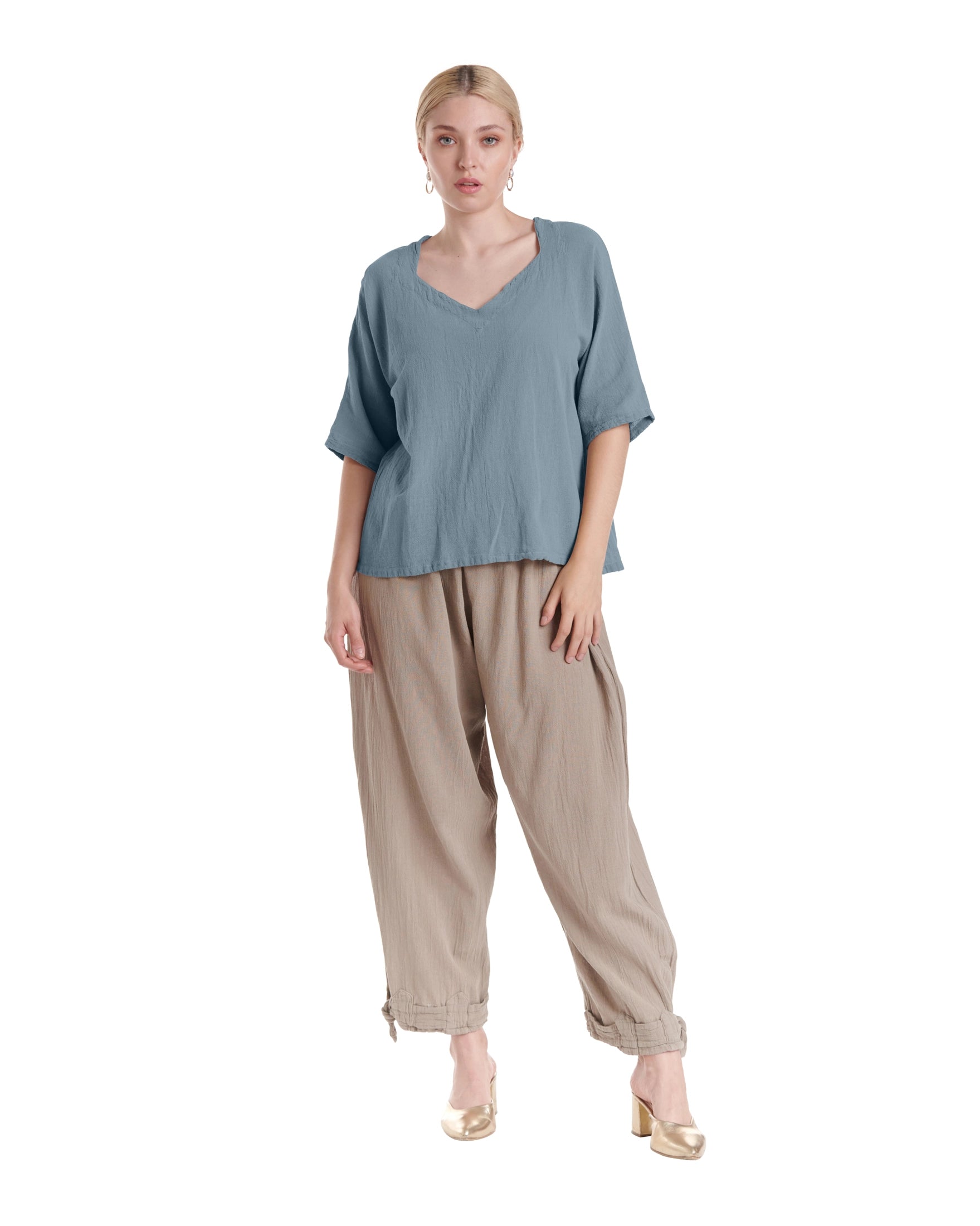 Erin Cotton Gauze Blouse-Oh My Gauze