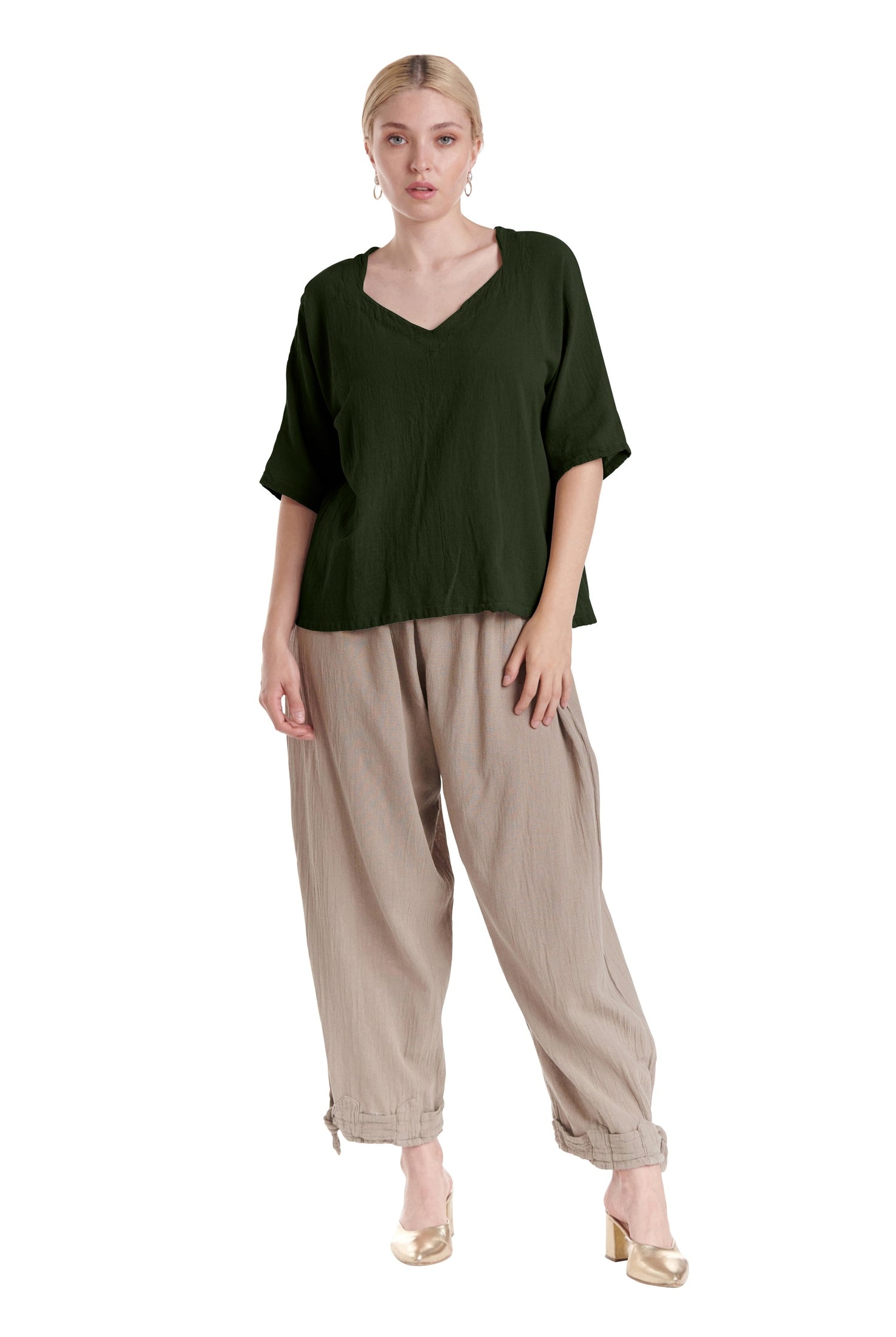 Erin Cotton Gauze Blouse-Oh My Gauze