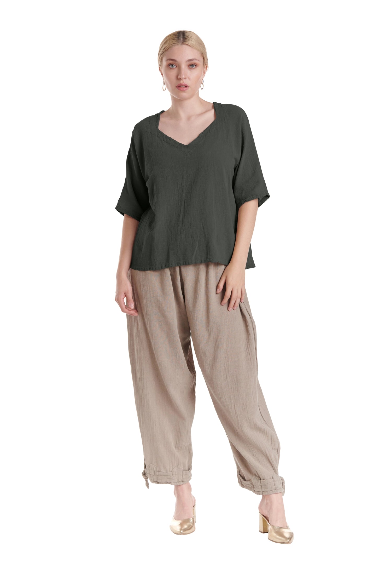 Erin Cotton Gauze Blouse-Oh My Gauze