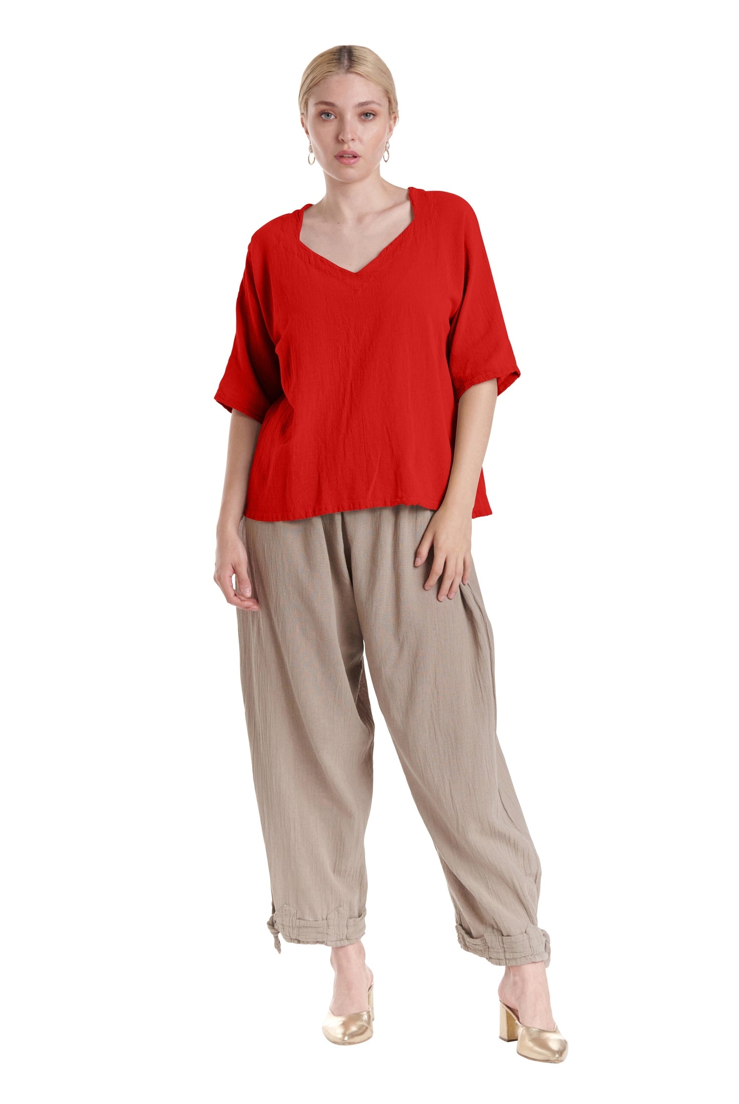 Erin Cotton Gauze Blouse-Oh My Gauze