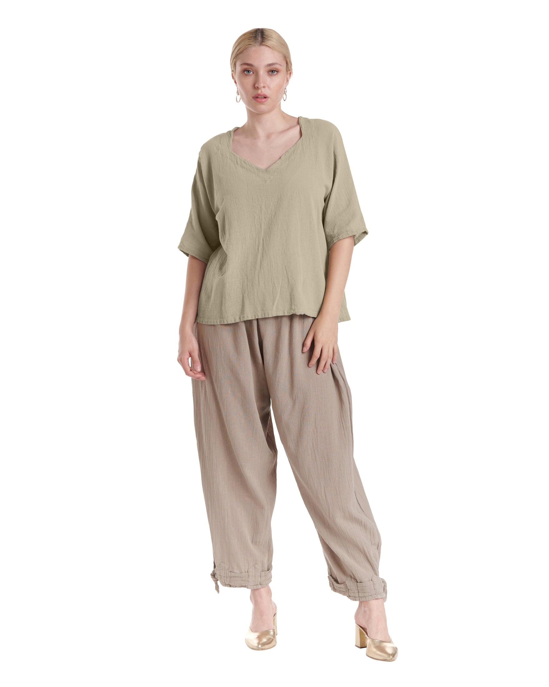 Erin Cotton Gauze Blouse-Oh My Gauze