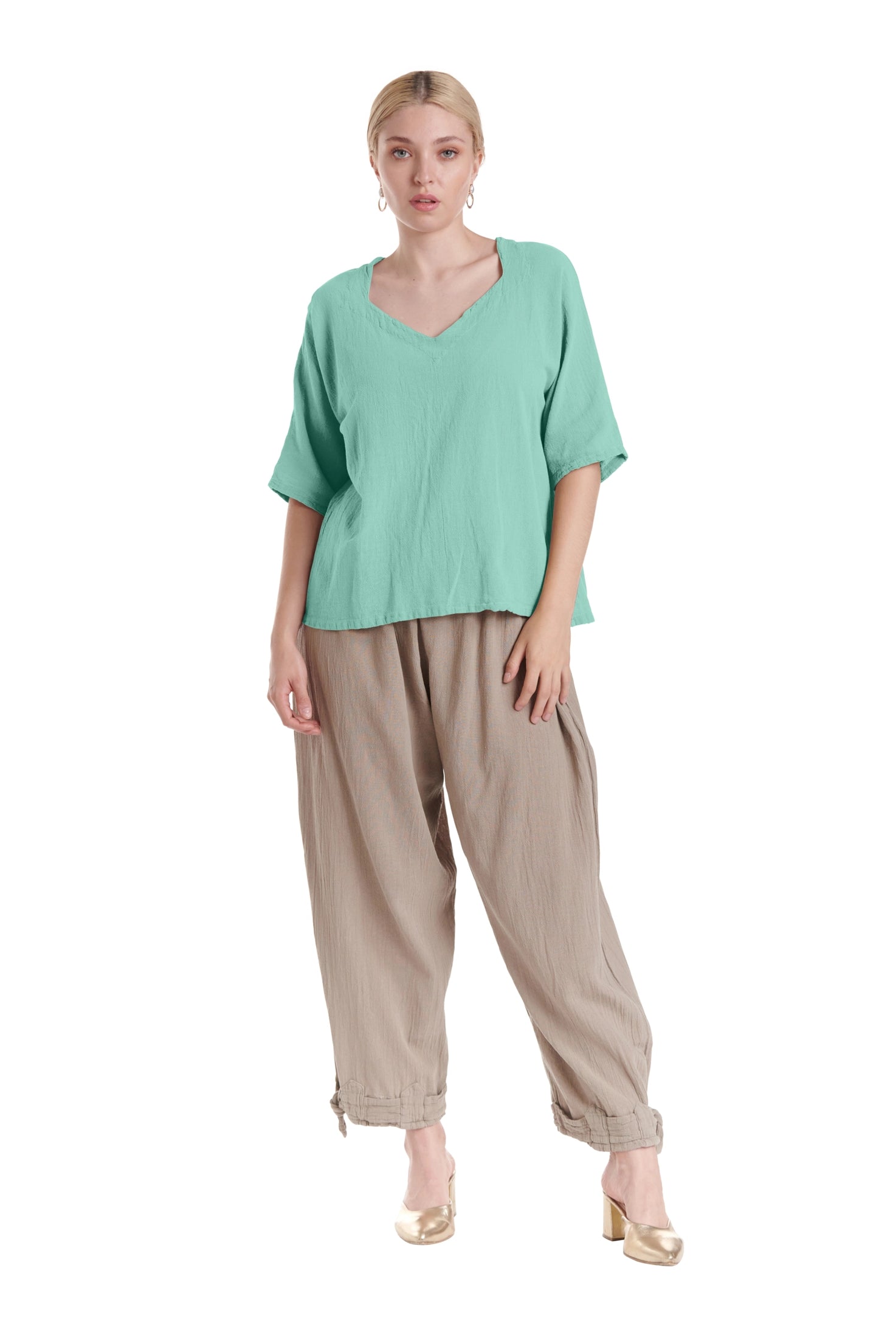 Erin Cotton Gauze Blouse-Oh My Gauze