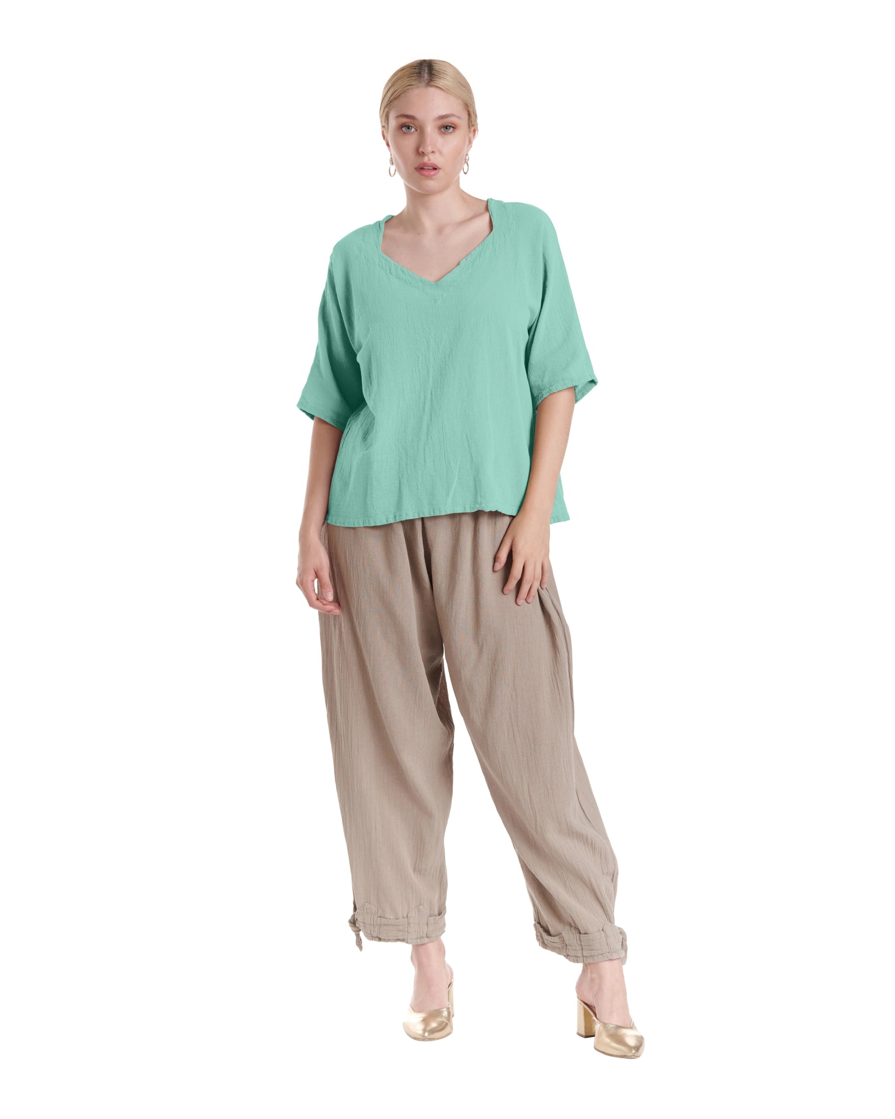 Erin Cotton Gauze Blouse-Oh My Gauze