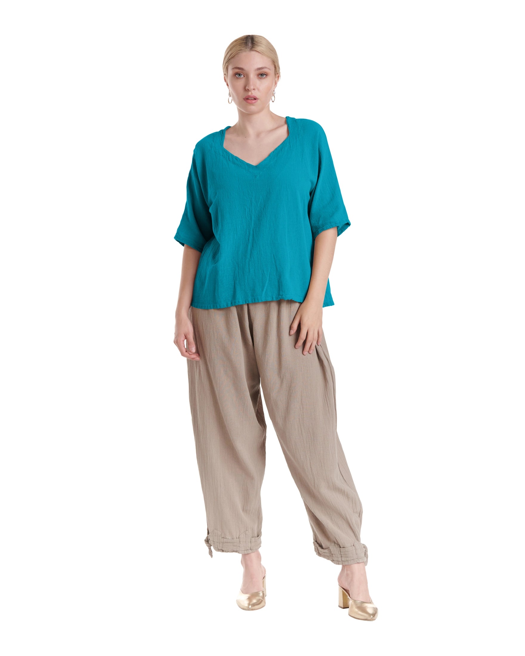 Erin Cotton Gauze Blouse-Oh My Gauze