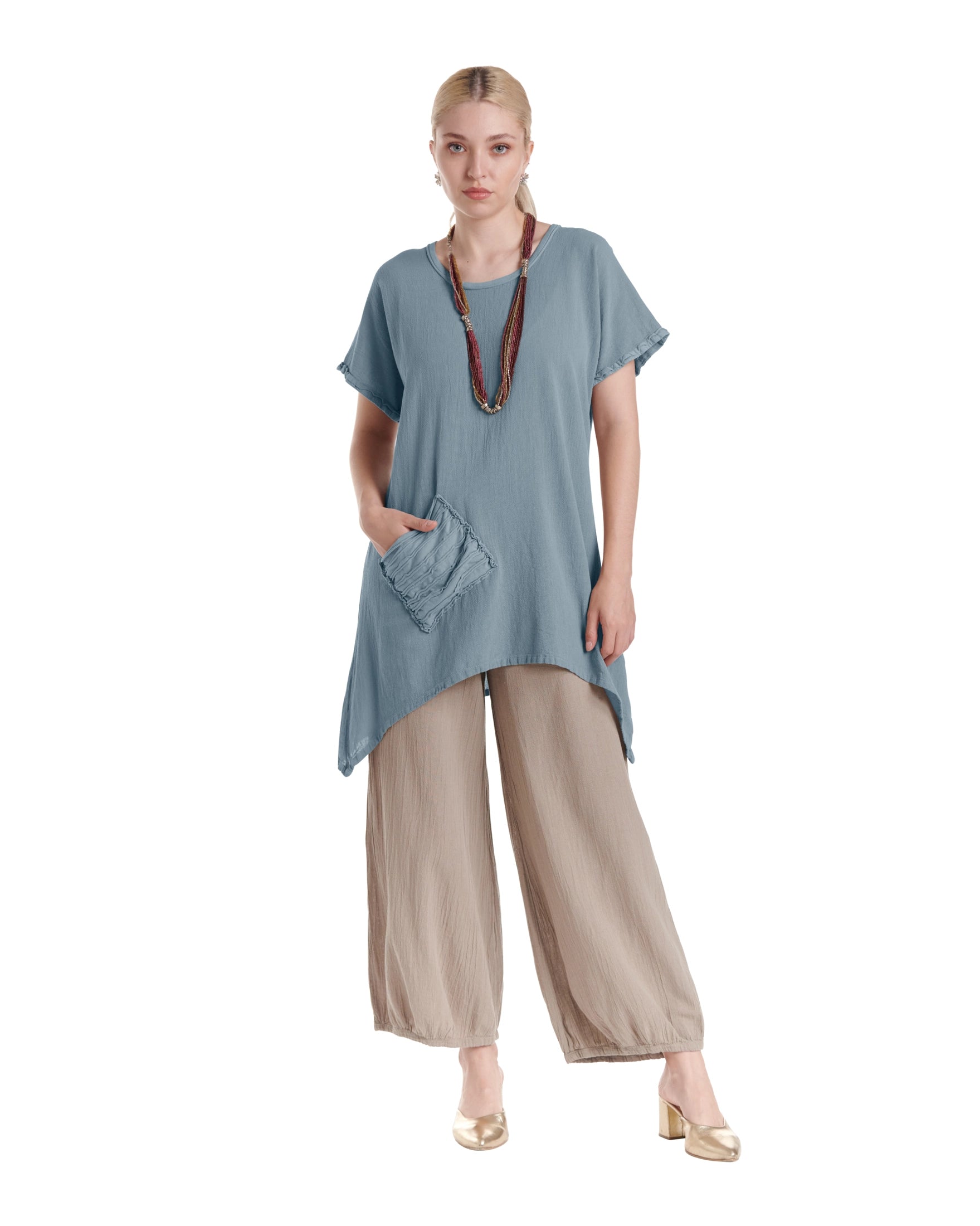 Faith Cotton Gauze Blouse-Oh My Gauze