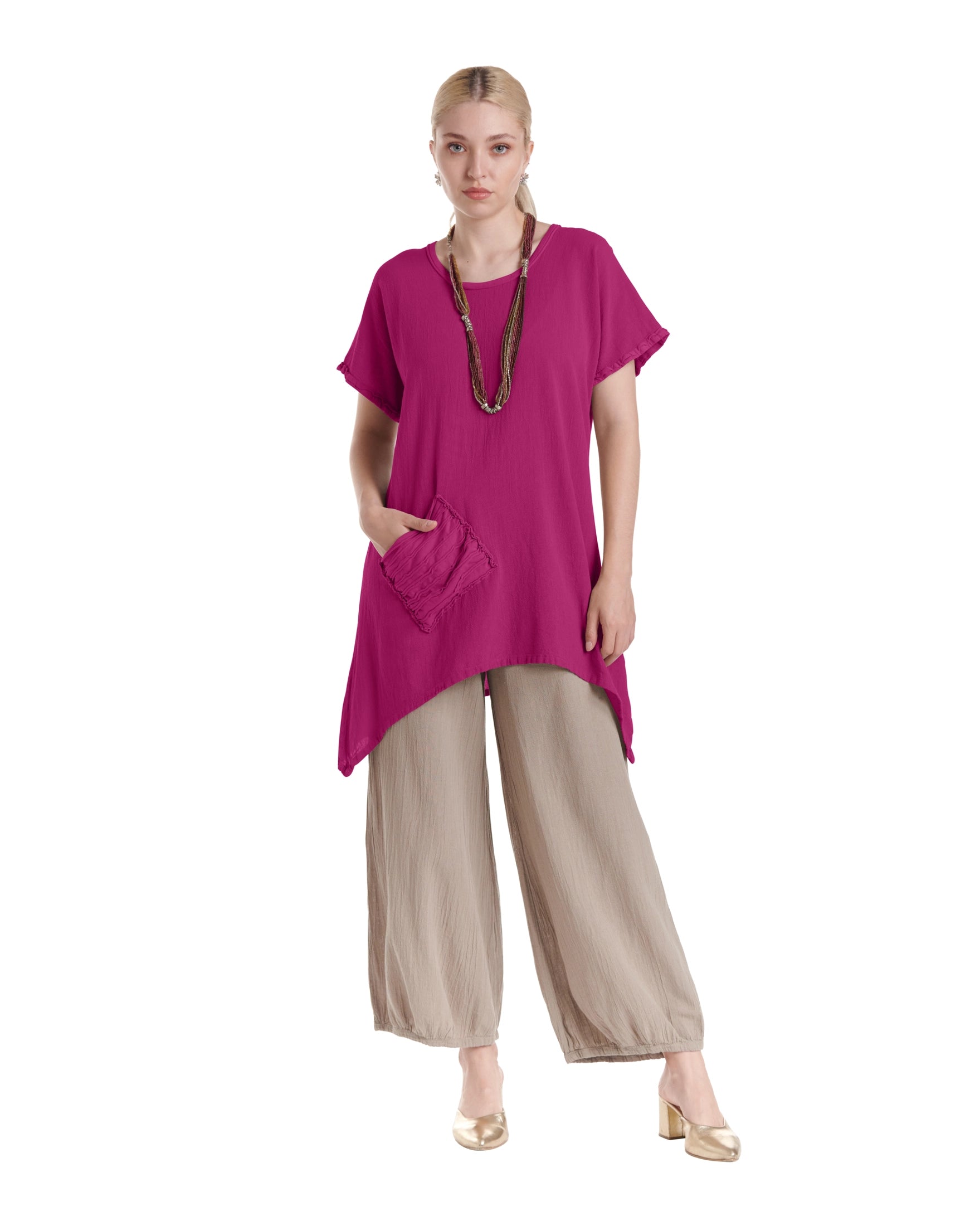 Faith Cotton Gauze Blouse-Oh My Gauze