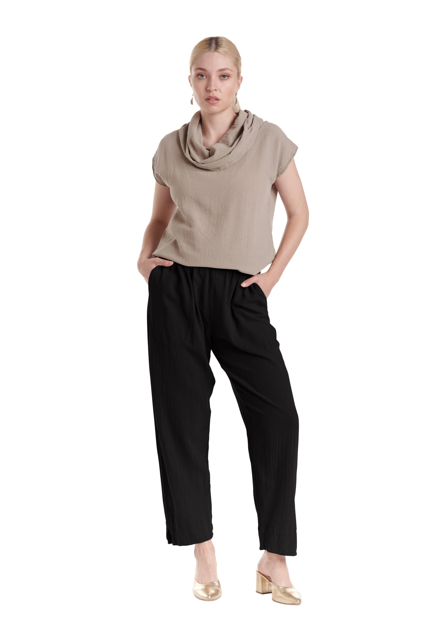 Fiona Cotton Gauze Pants-Oh My Gauze