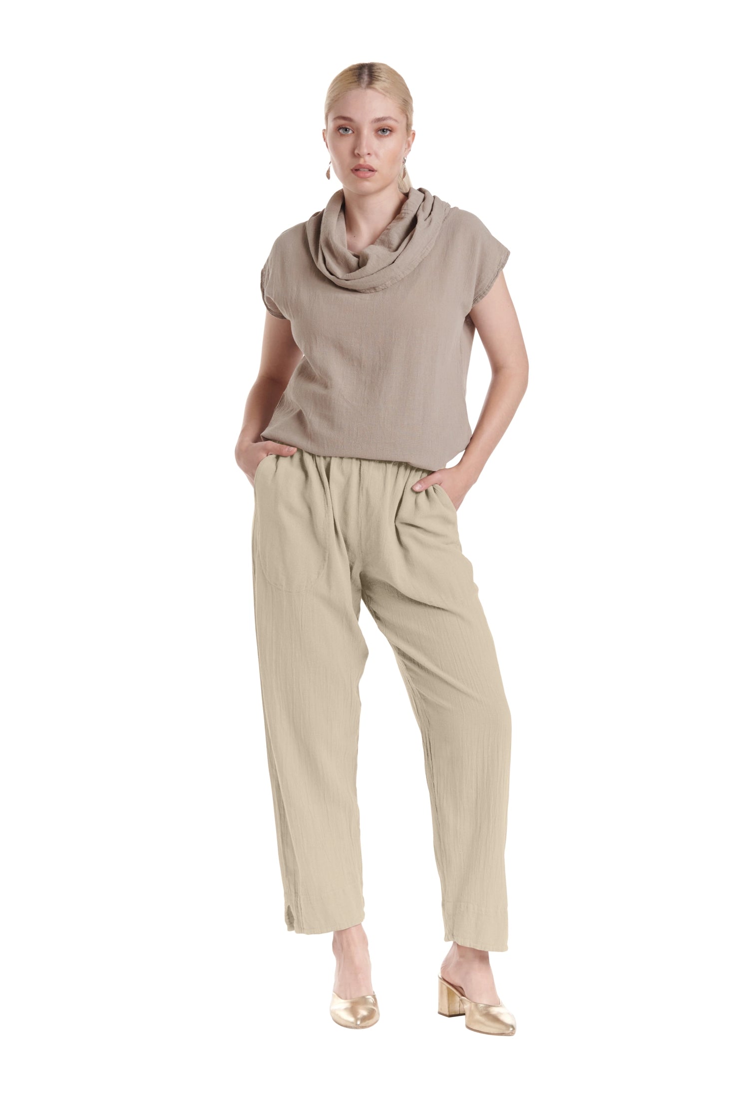 Fiona Cotton Gauze Pants-Oh My Gauze
