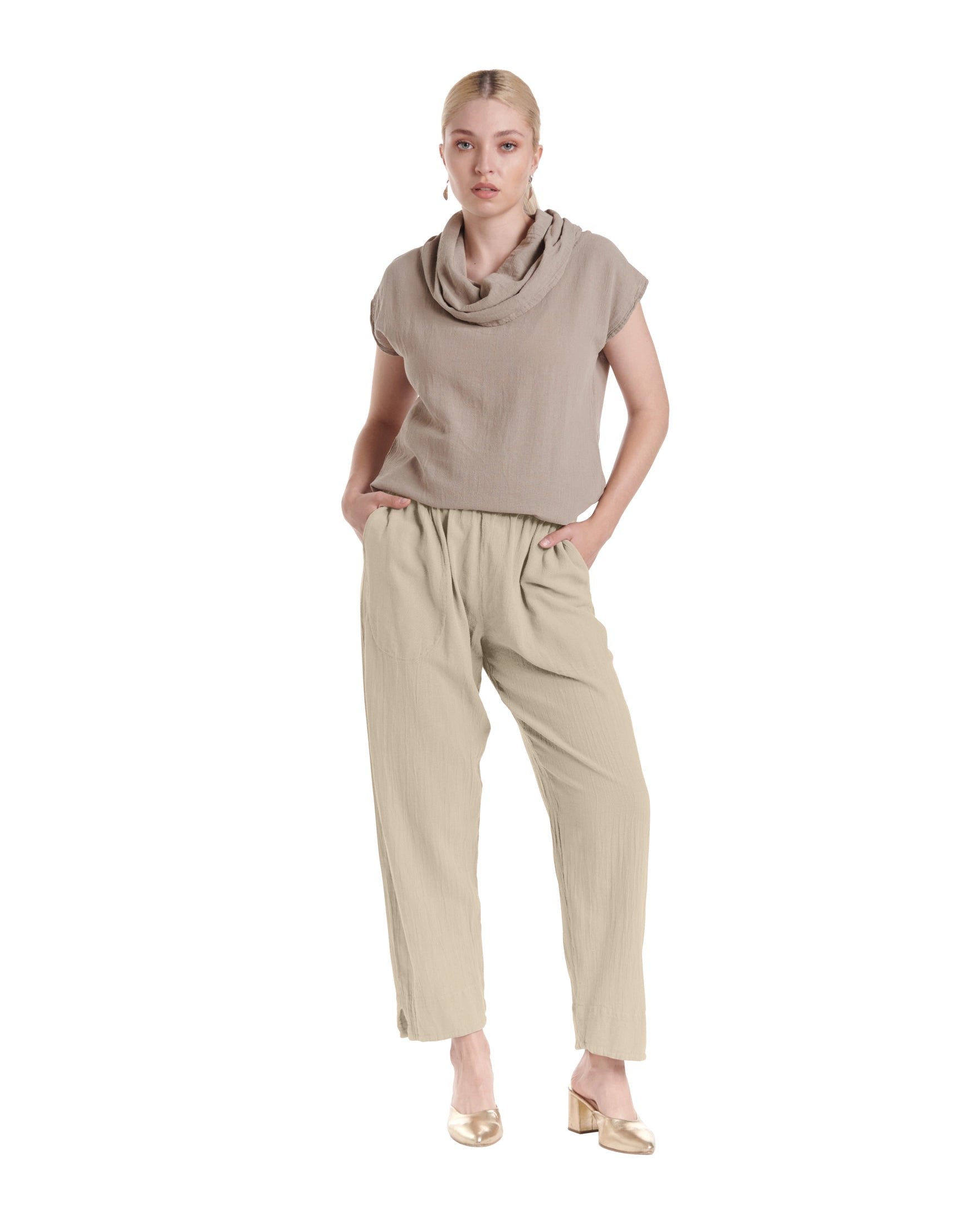Fiona Cotton Gauze Pants-Oh My Gauze