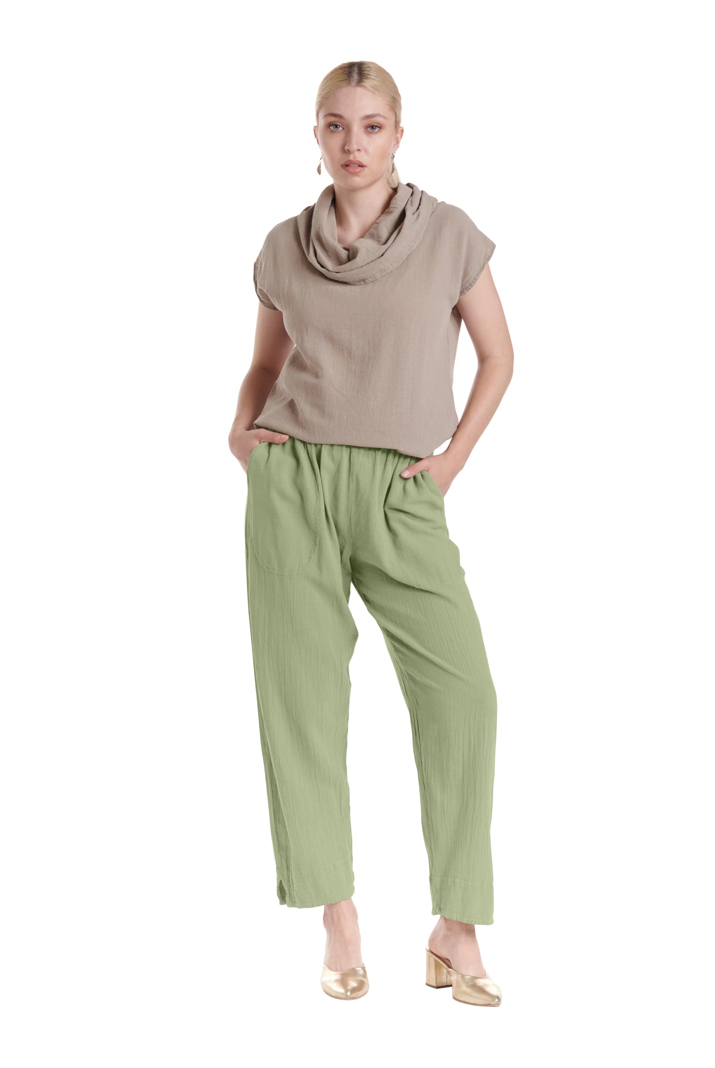 Fiona Cotton Gauze Pants-Oh My Gauze