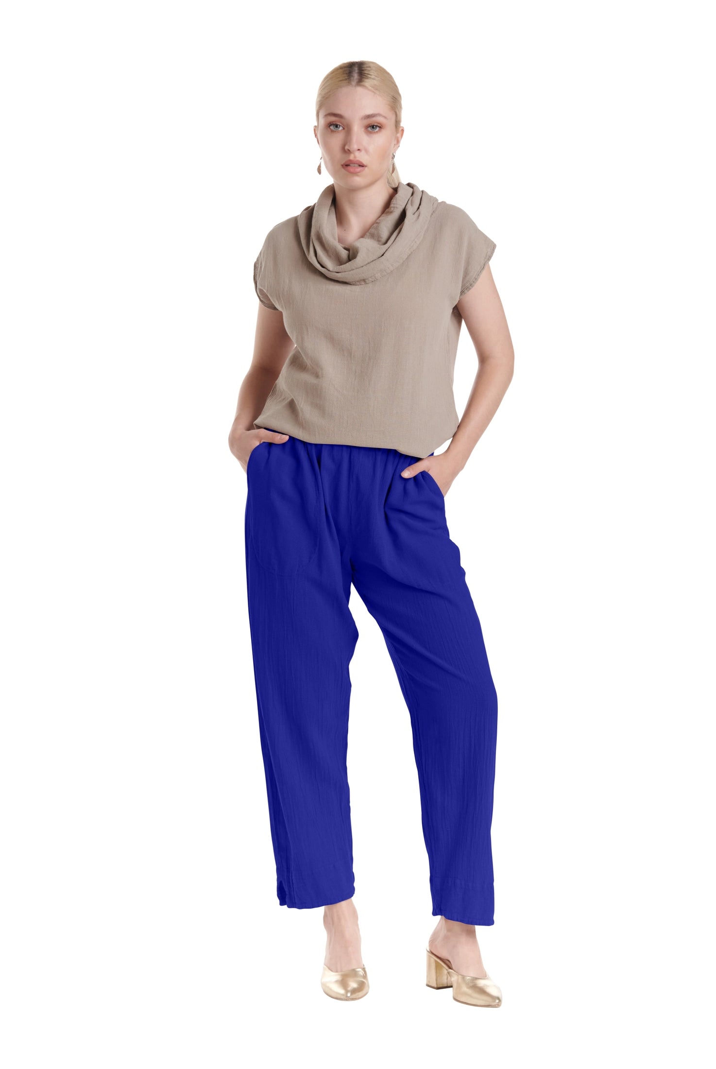 Fiona Cotton Gauze Pants-Oh My Gauze