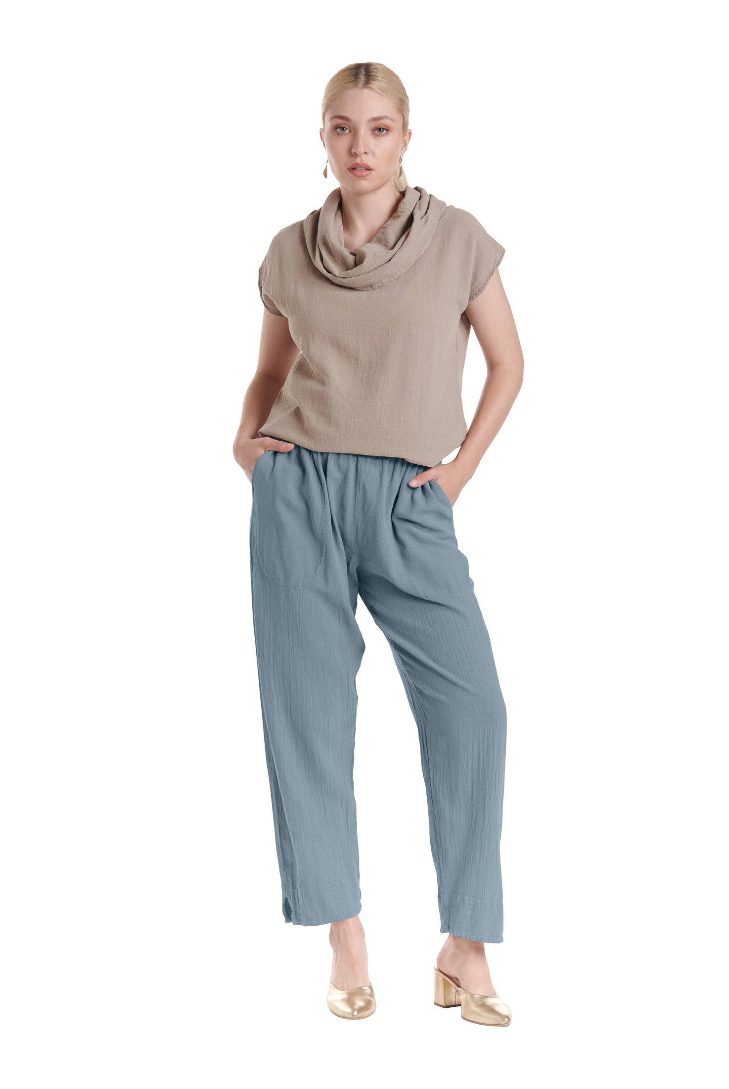 Fiona Cotton Gauze Pants-Oh My Gauze